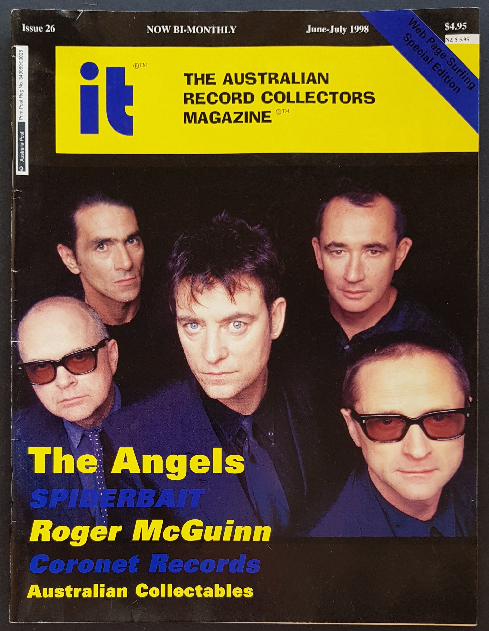 Australian Angels Record Collectors Magazine - Issue 26, June - July 1998