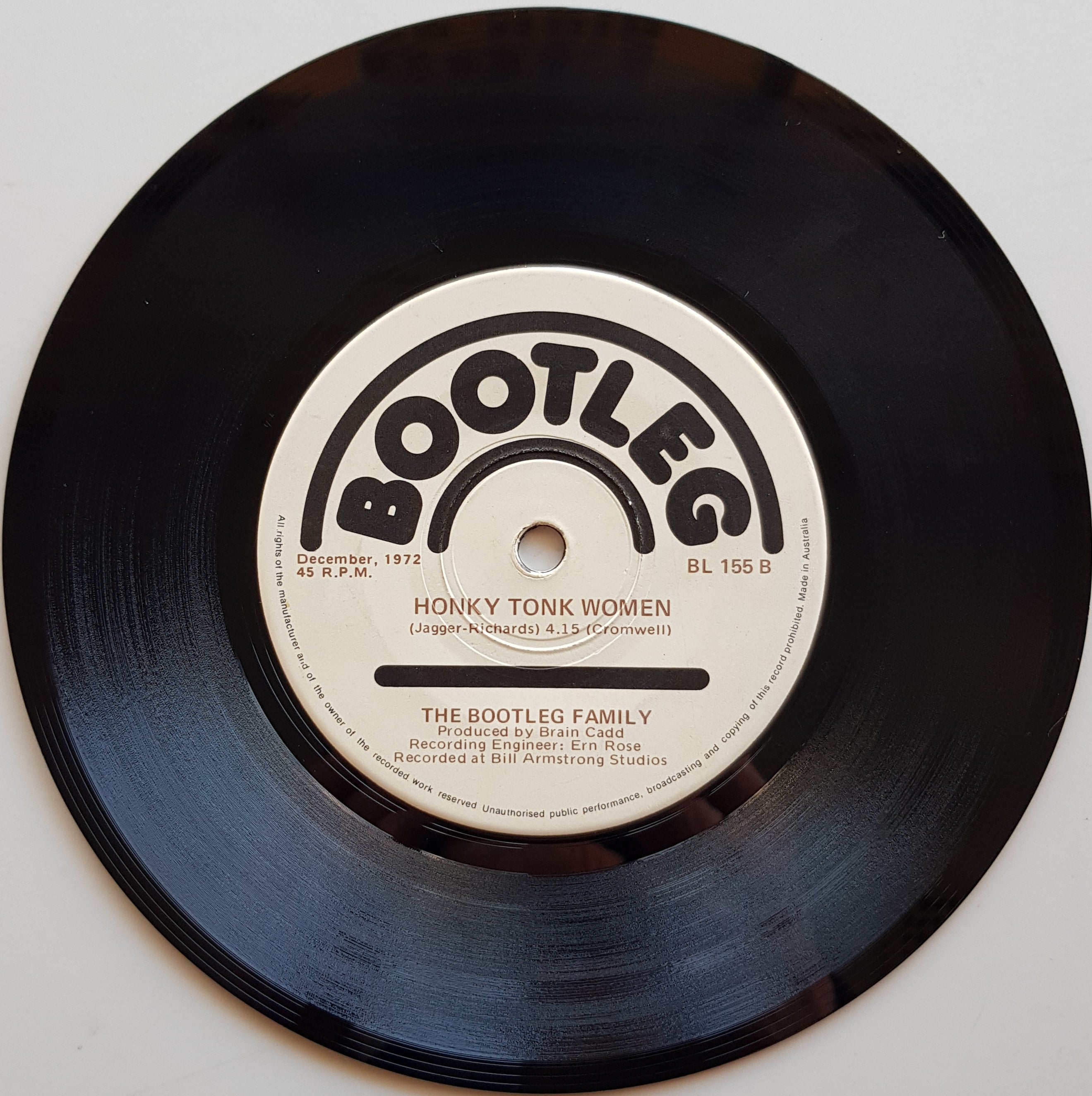 Bootleg Family - 'Your Mama Don't Dance' & 'Honky Tonk Women' Bootleg Record
