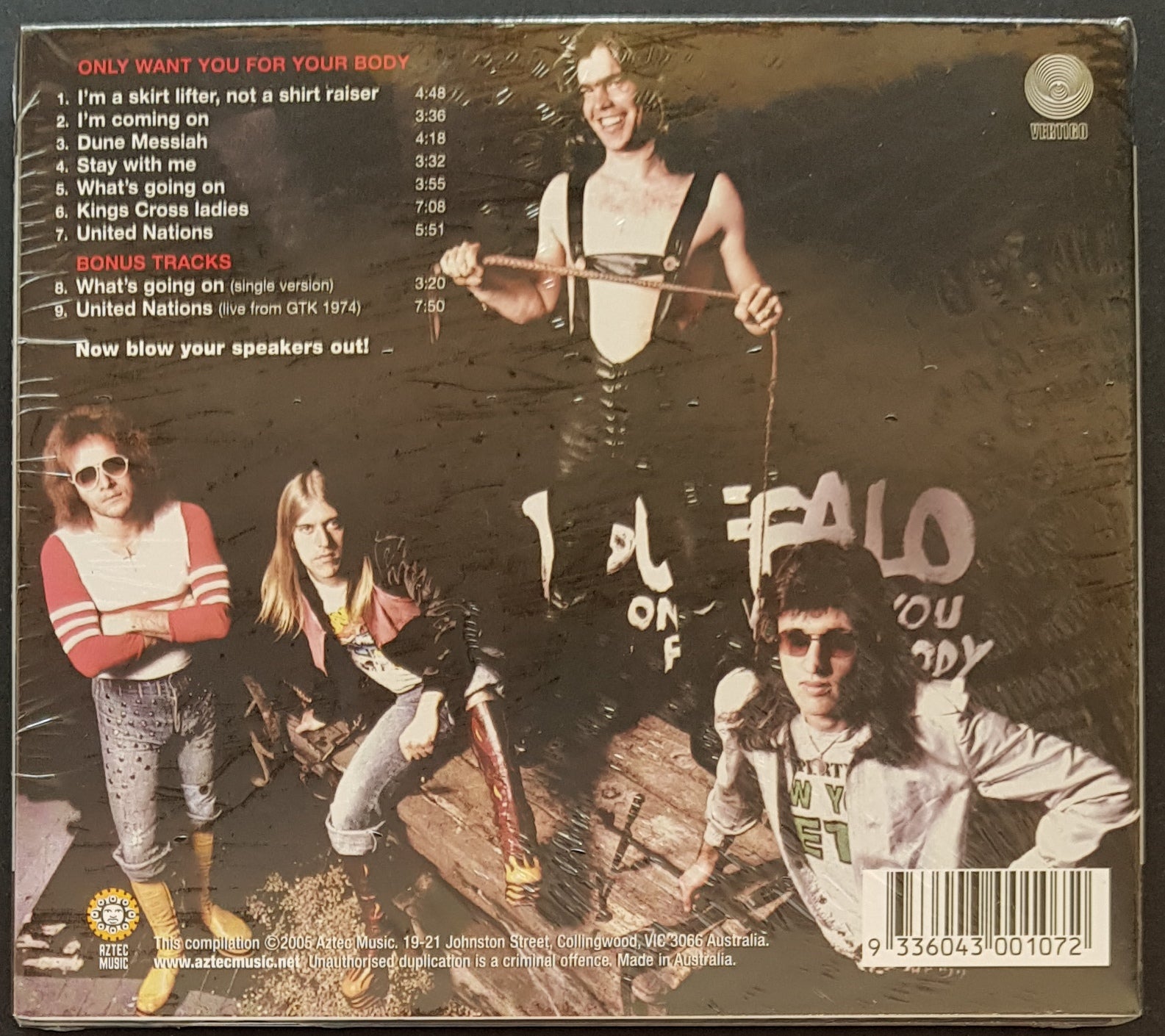 Buffalo - Exclusive Digital Music Album Only Want You For Your Body