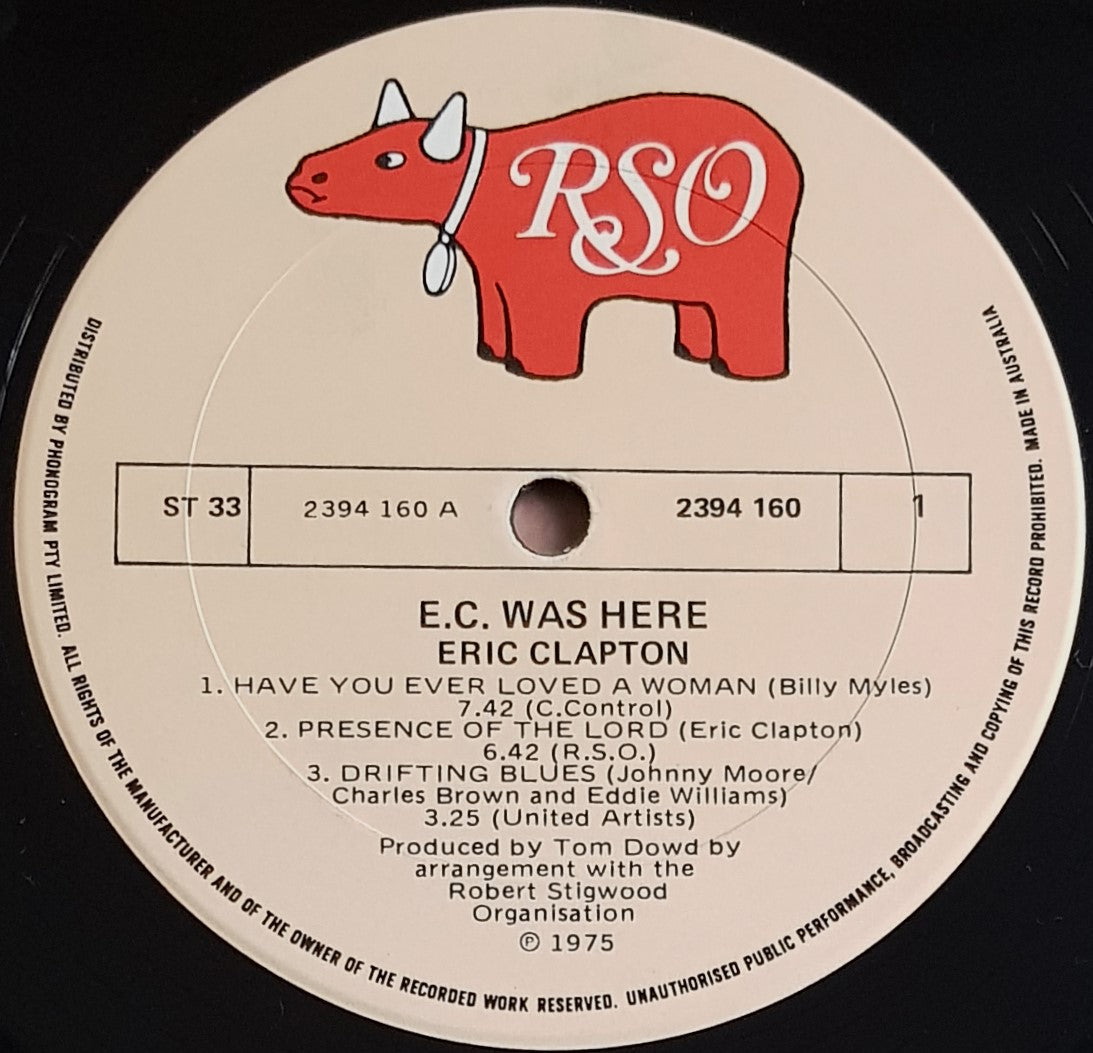 Eric Clapton - The Album 'E.C. Was Here'