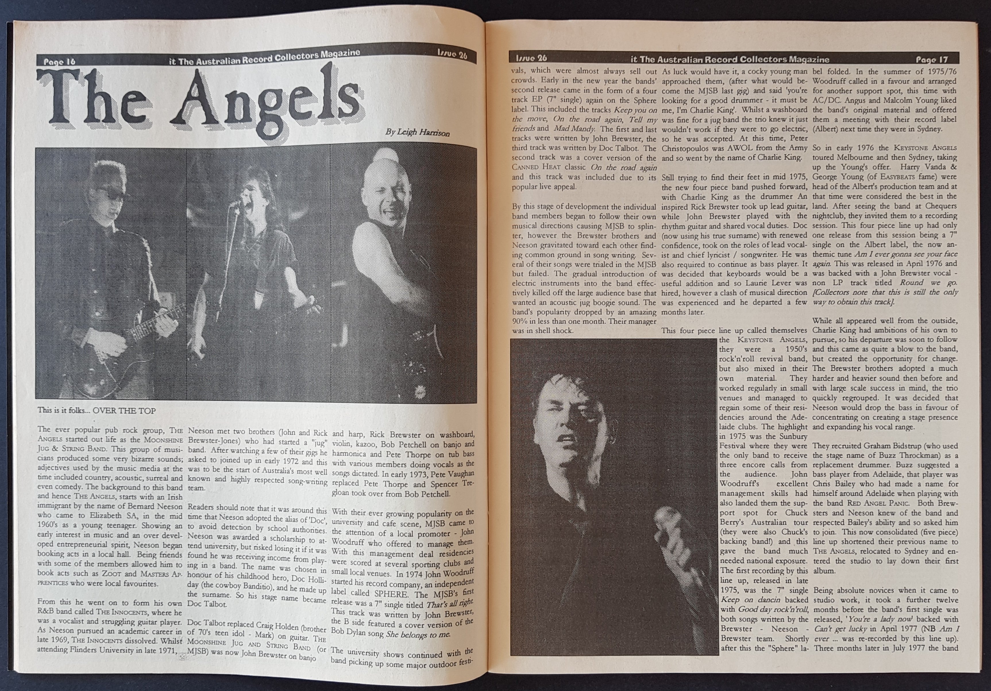 Australian Angels Record Collectors Magazine - Issue 26, June - July 1998