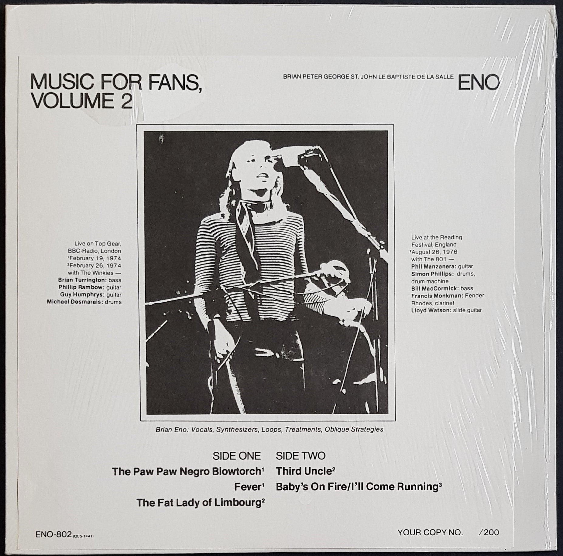 Brian Eno's Music For Enthusiasts, Volume 2