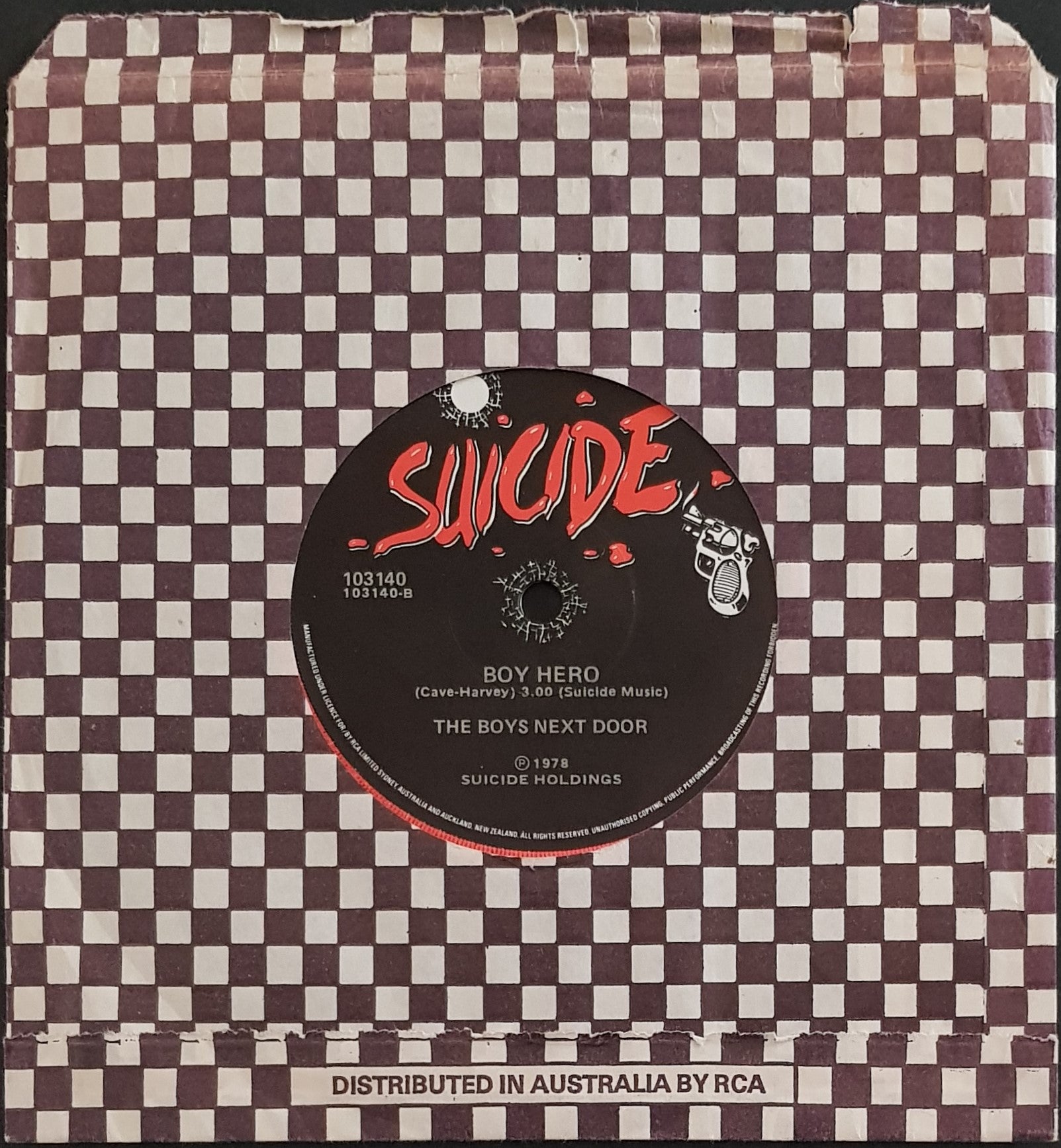 1978 Boys Next Door - Authentic 'These Boots Are Made For Walking' Record