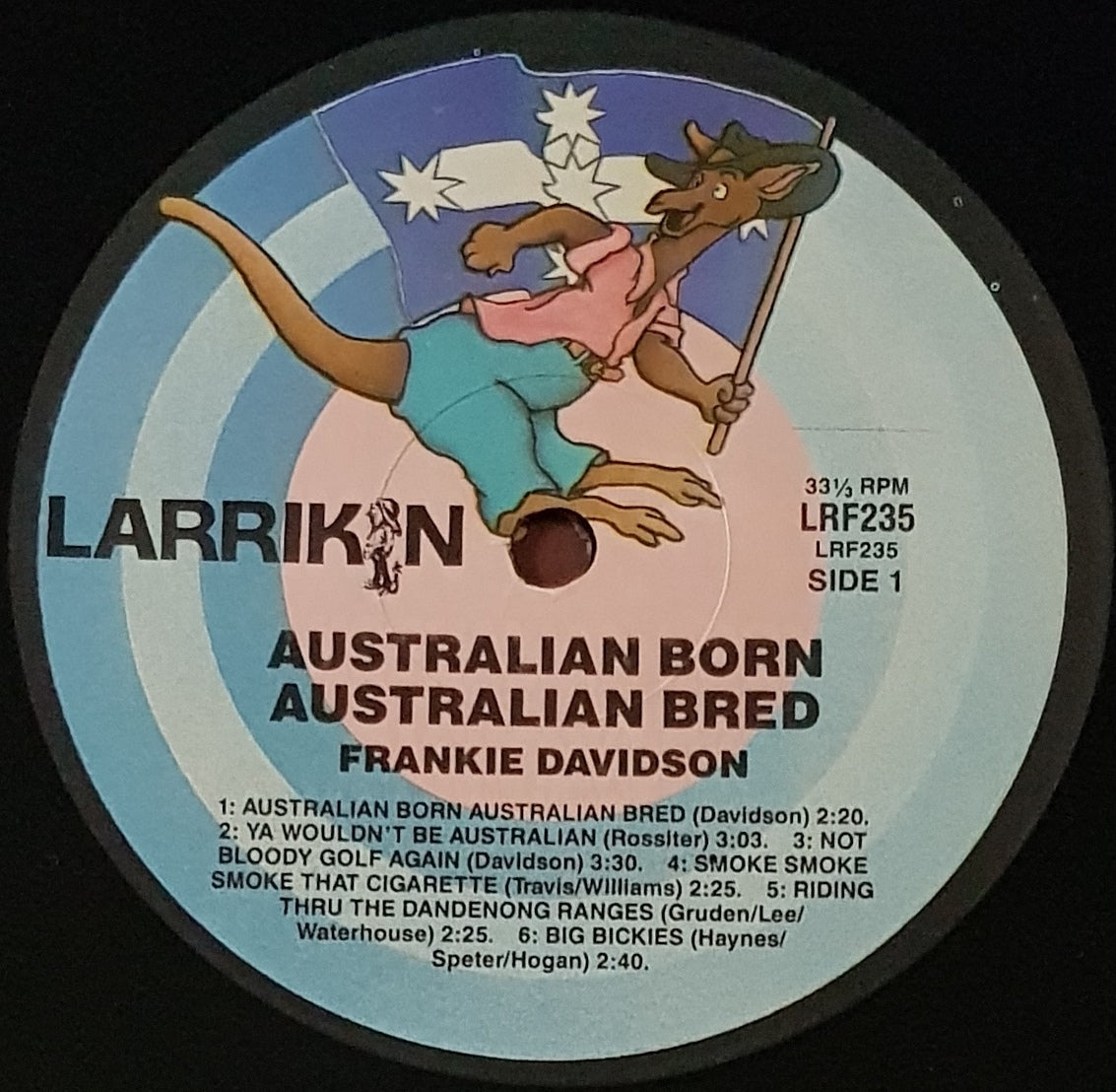 Frankie Davidson - Australian Born and Bred Vinyl Record