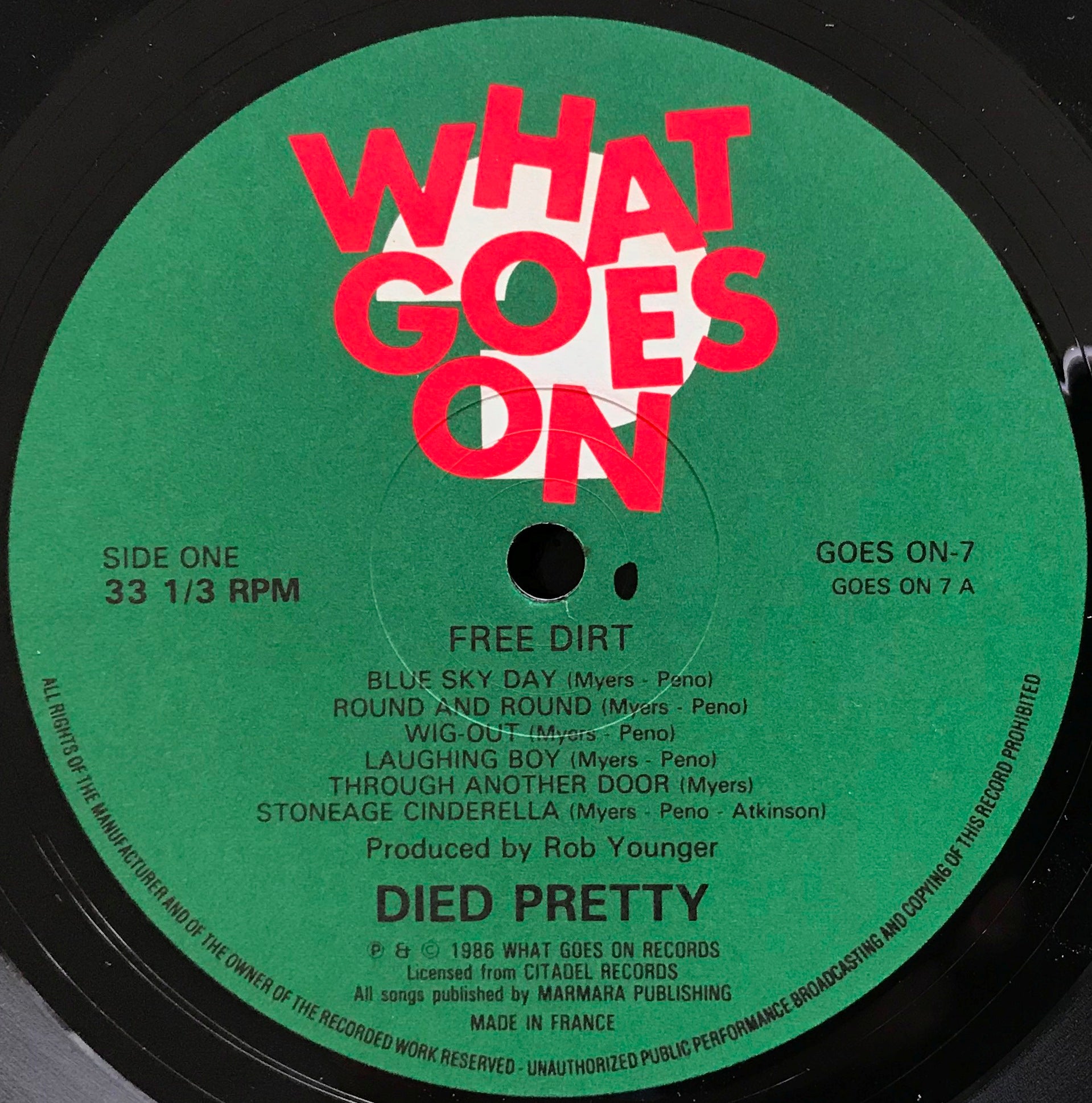 Died Pretty - Free Dirt Music Album