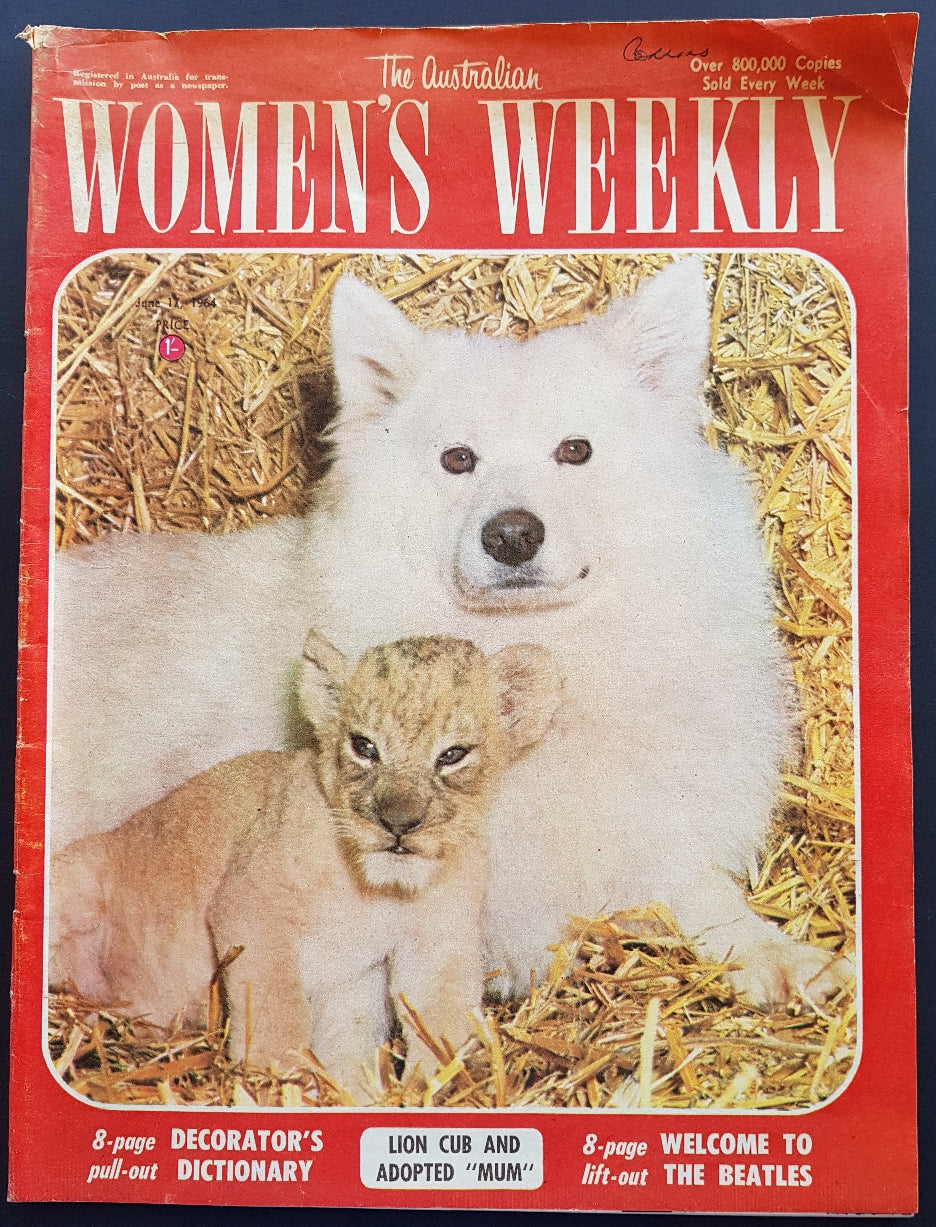 Beatles - The Australian Women's Weekly with Teenagers' Liftout