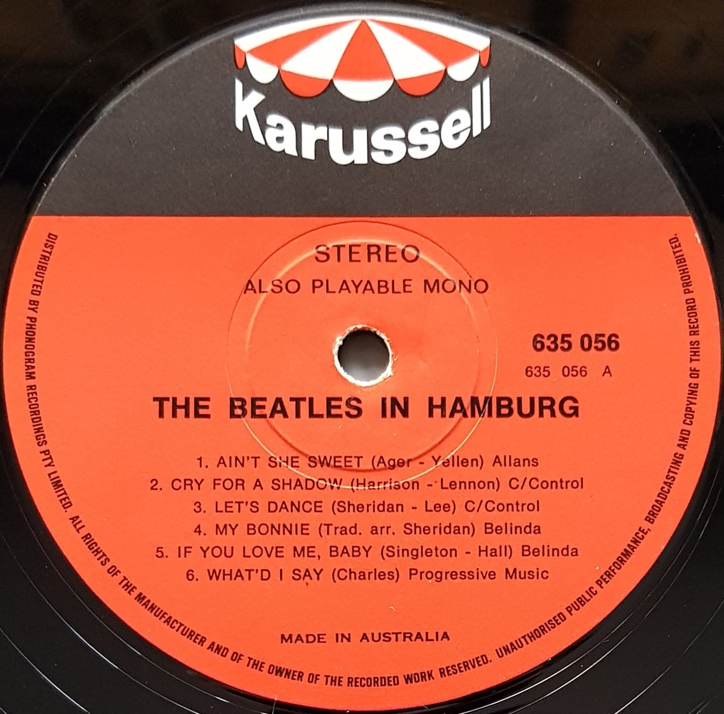 Beatles Vinyl Record - In Hamburg