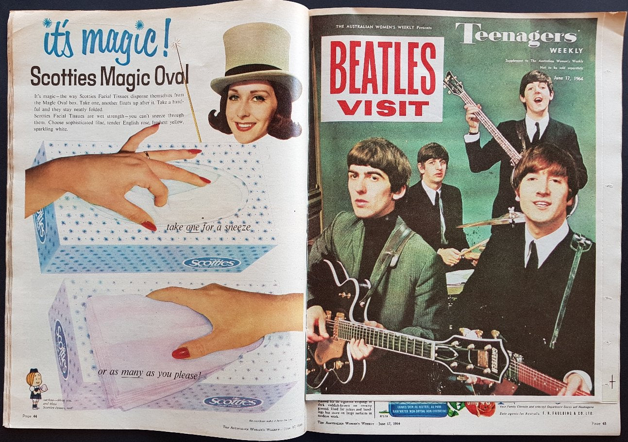 Beatles - The Australian Women's Weekly with Teenagers' Liftout
