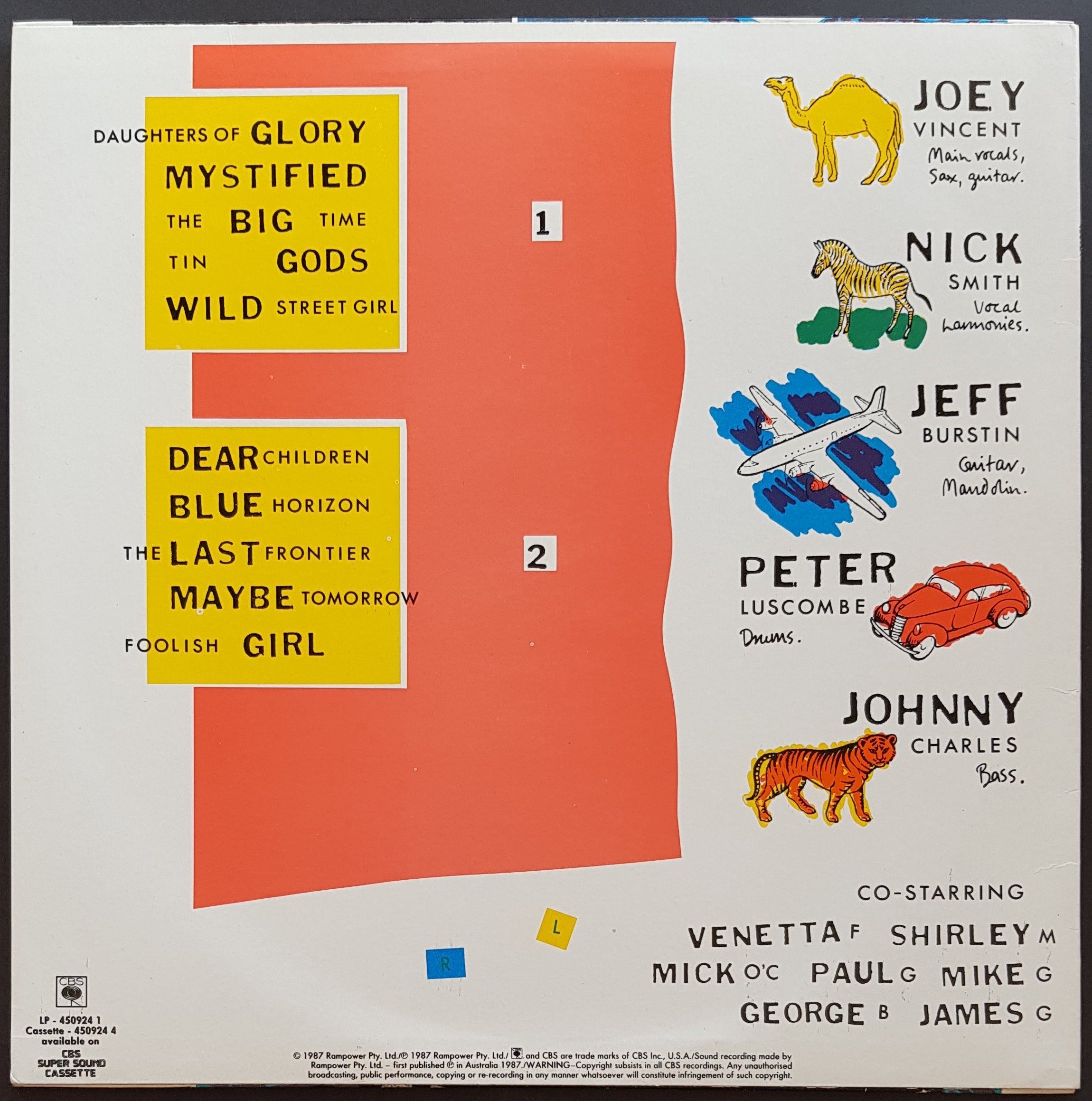 Black Sorrows - A Musical Tribute for Dear Children - Vinyl Record