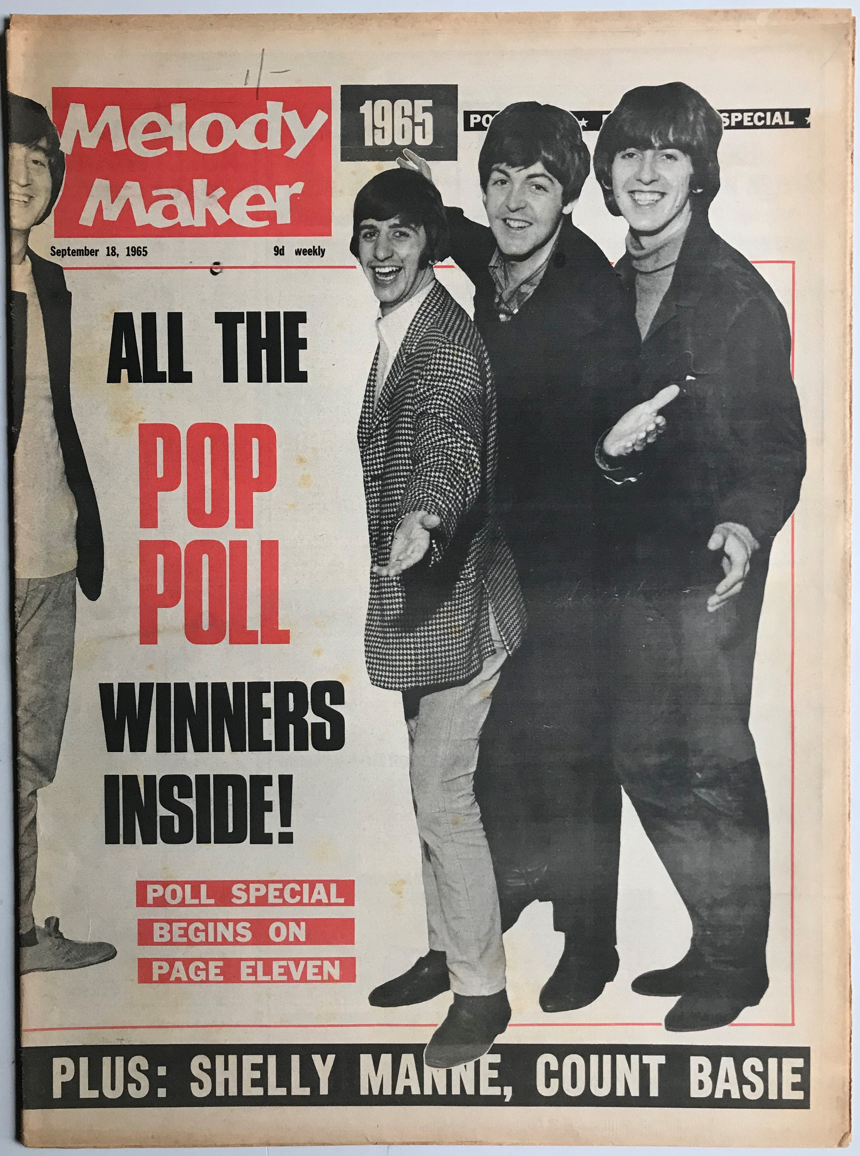 1965 September 18 Melody Maker with Beatles Wrap - around Cover