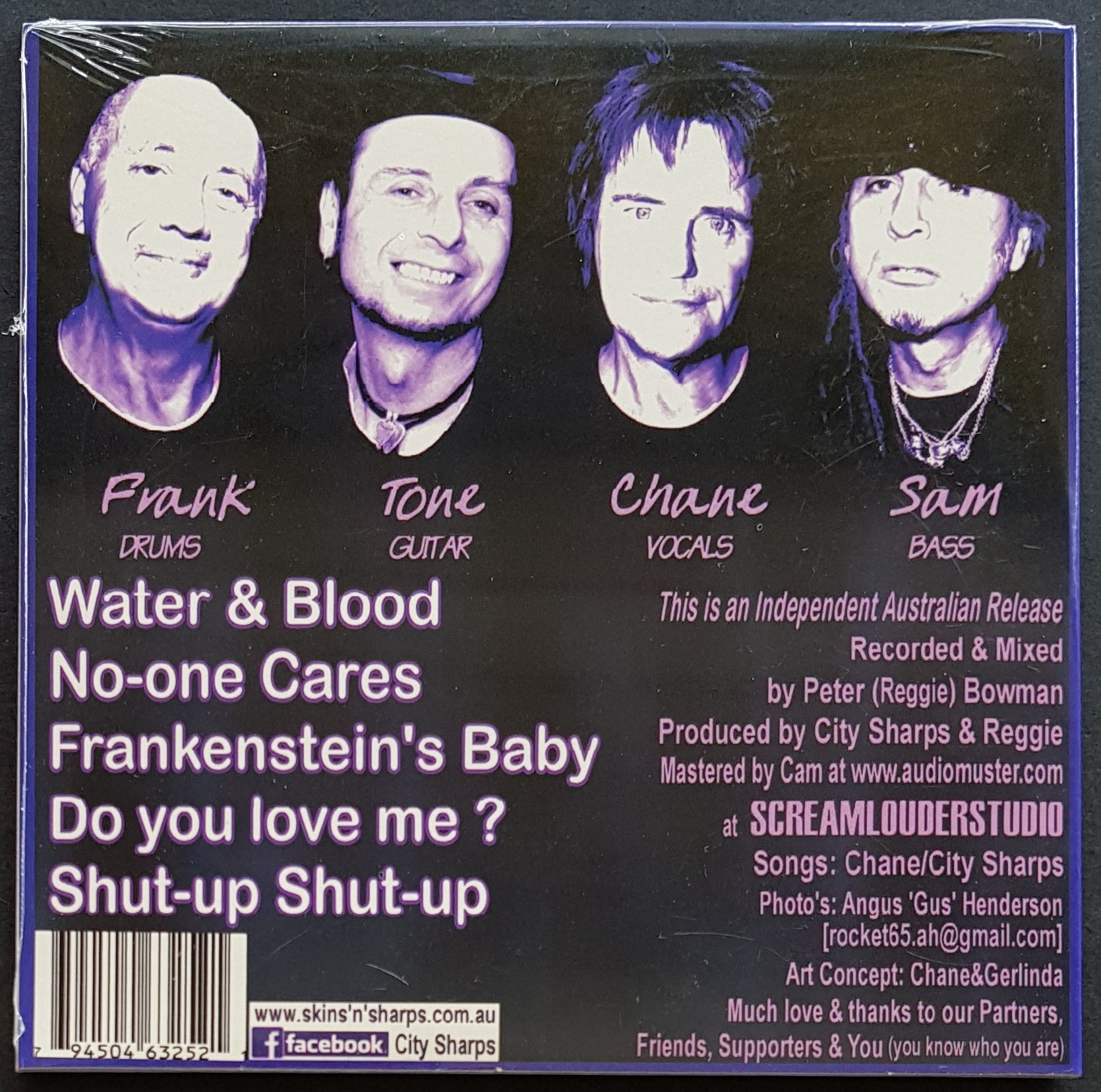 City Sharps - 2014 Self - Released Water & Blood EP with 70s - Inspired Rock
