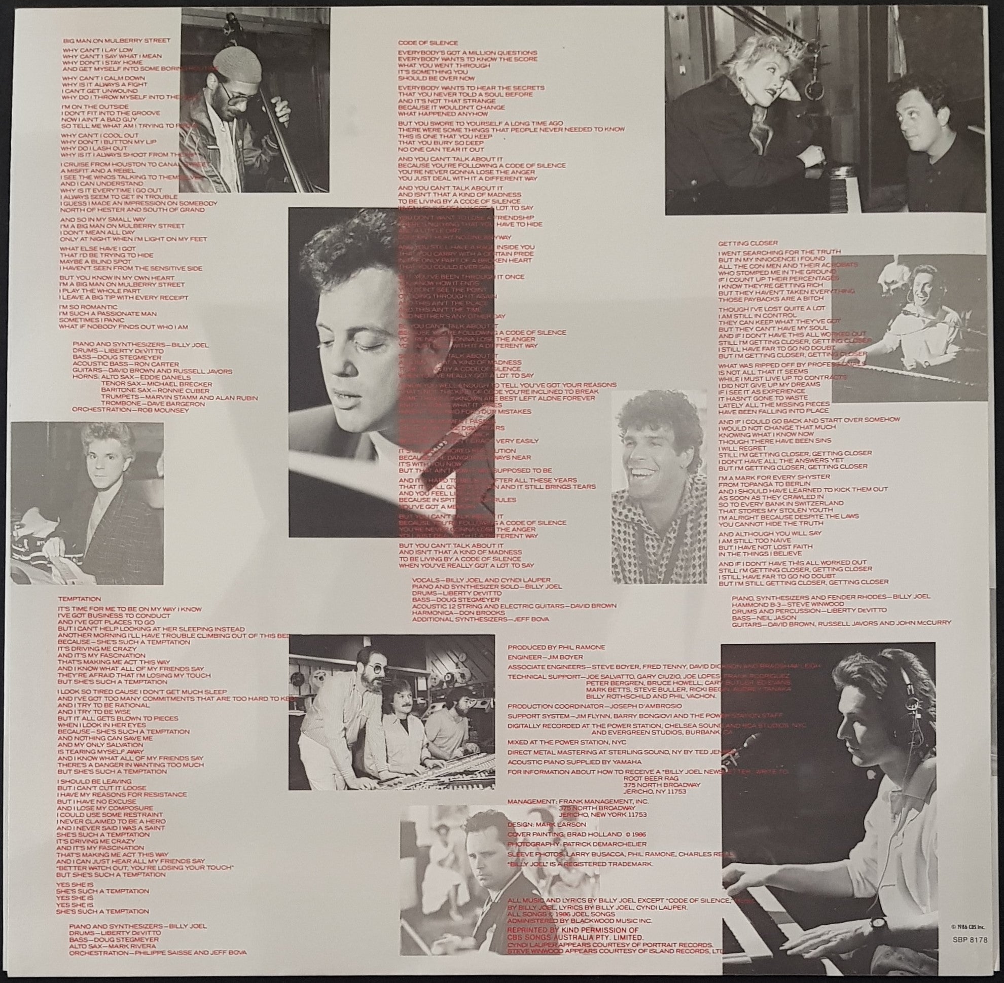Billy Joel's Classic Album - The Bridge from 1986