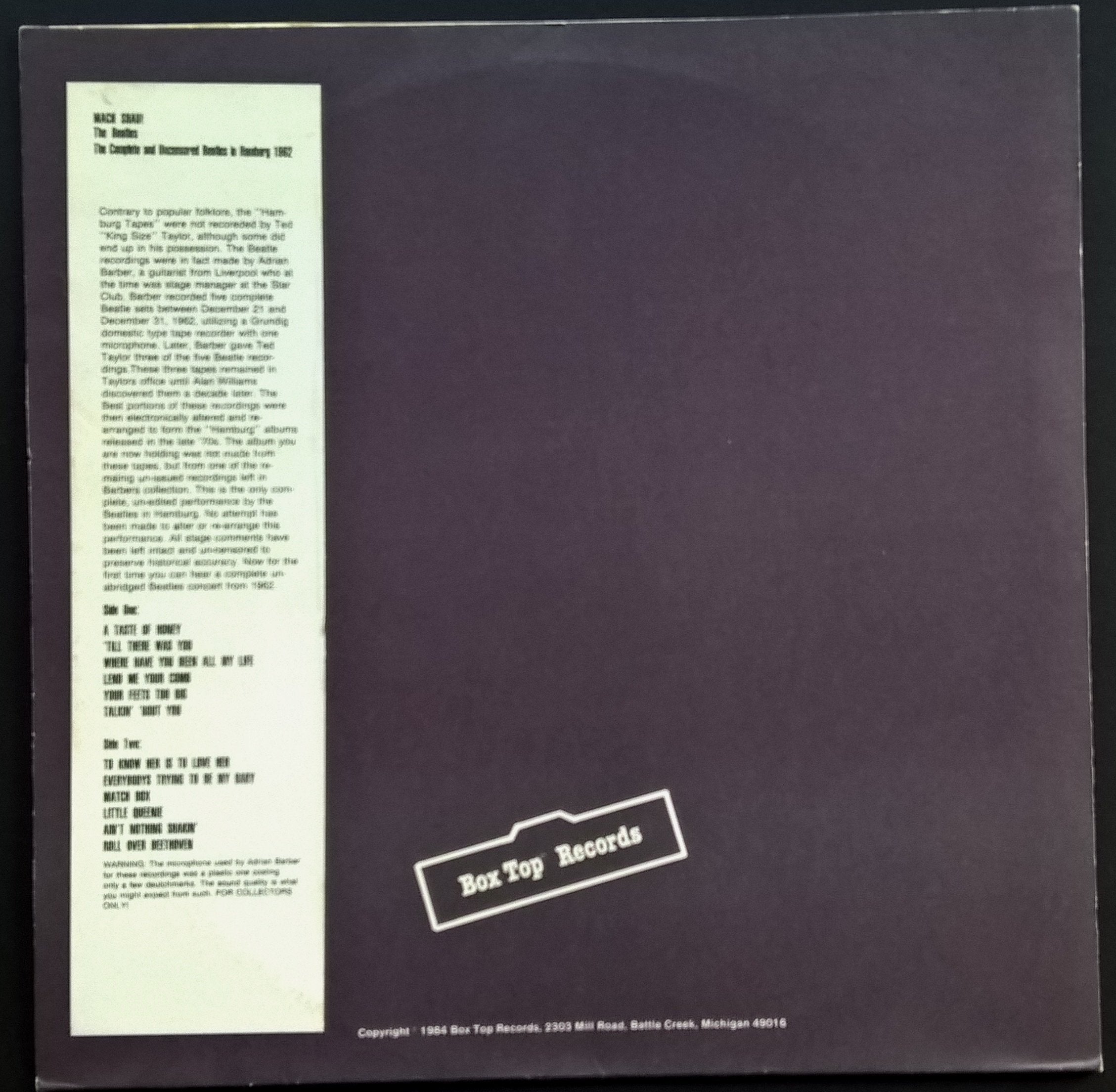 Beatles - Exclusive Mach Shau! Record with Distinctive Design