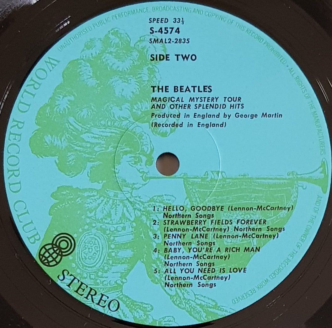 The Beatles' Magical Mystery Tour - World Record Club Edition with Unique Cover