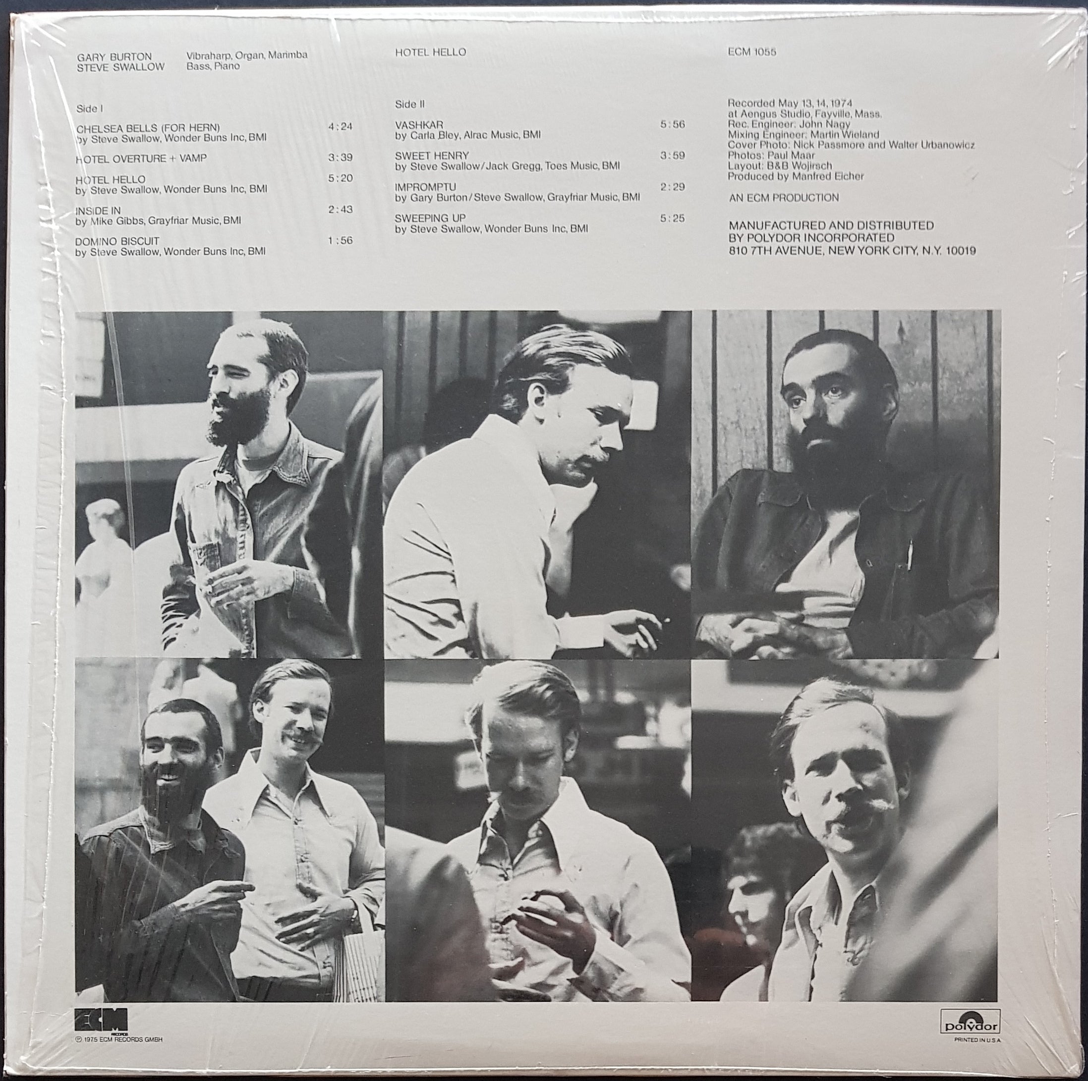Gary Burton's Hotel Hello - 1975 ECM Records Album