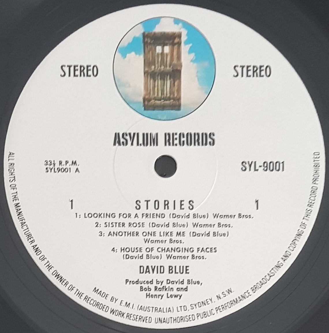 Fantastic David Blue's Stories - 1971 Original Record