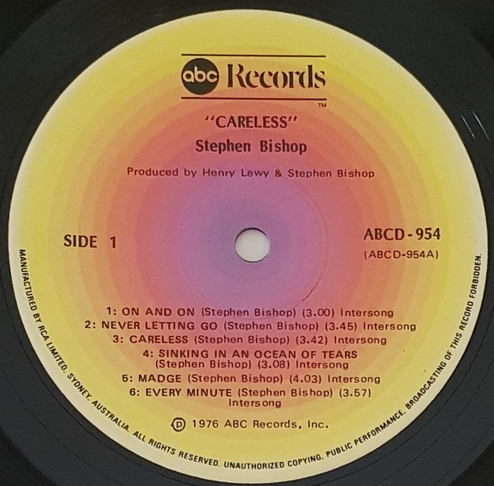 Stephen Bishop's Careless - A Classic 1976 Release