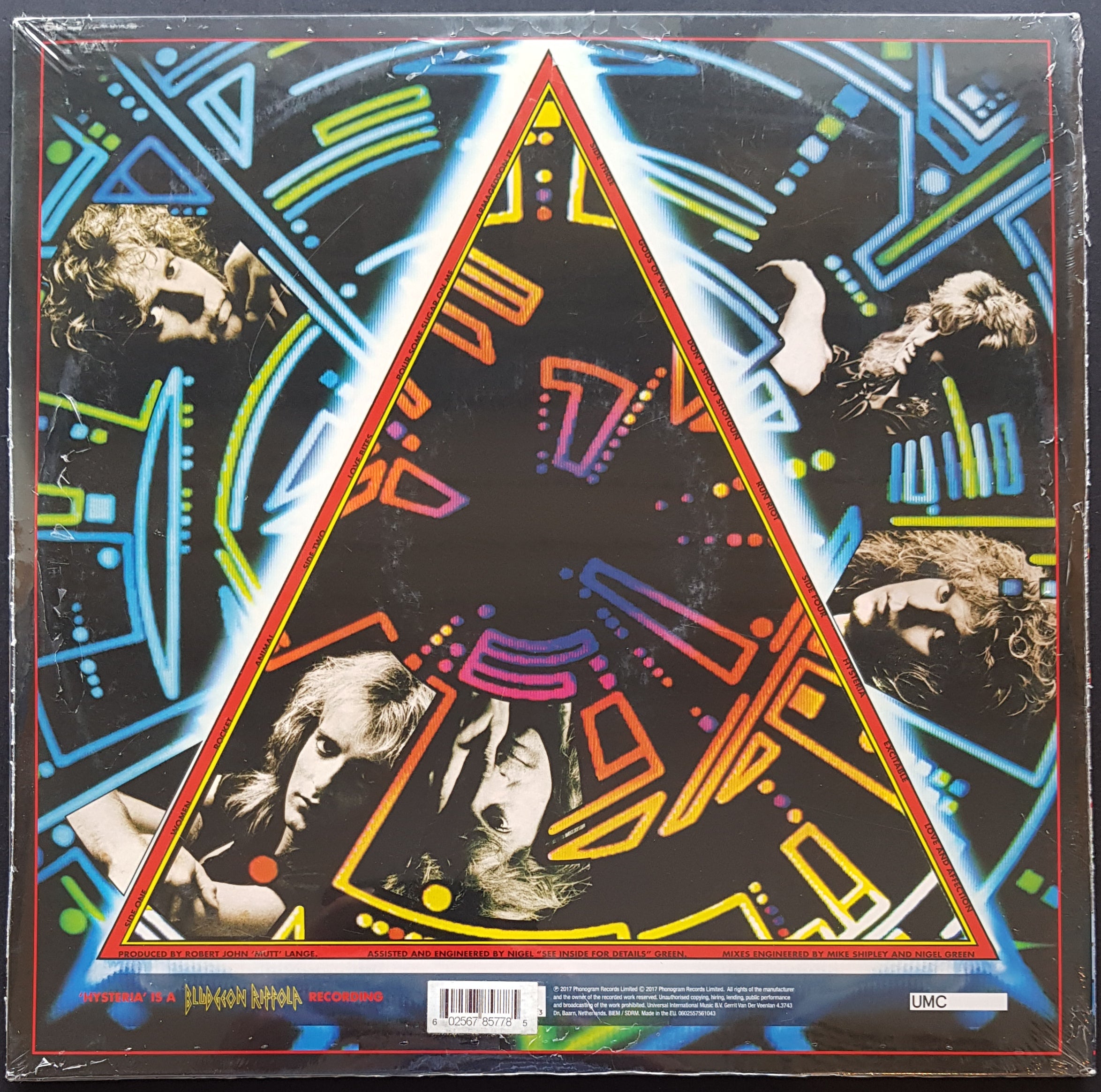 Def Leppard's Remastered Limited Edition Blue Vinyl - Hysteria