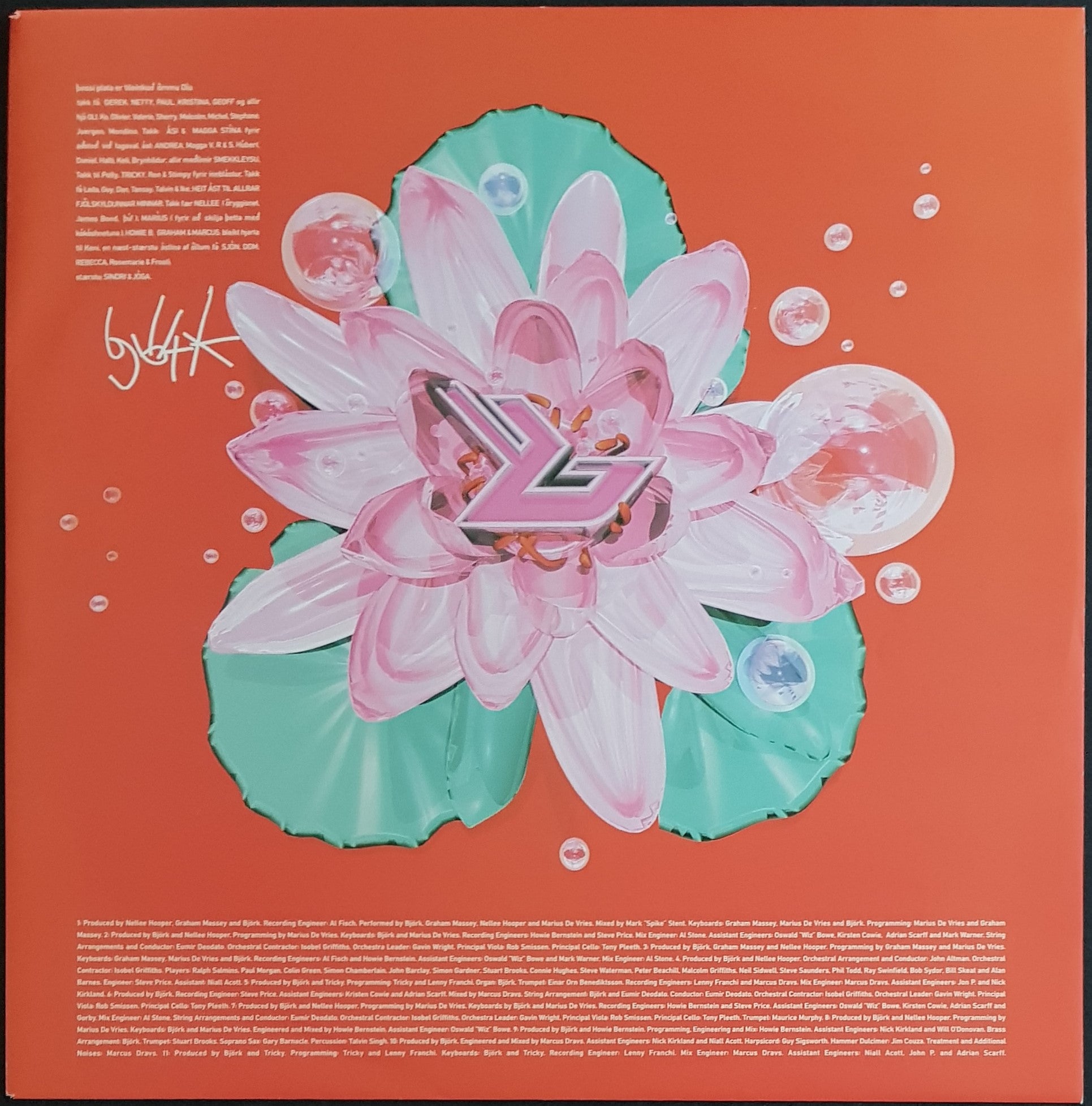 Bjork's Album - Post on Pink Vinyl Record