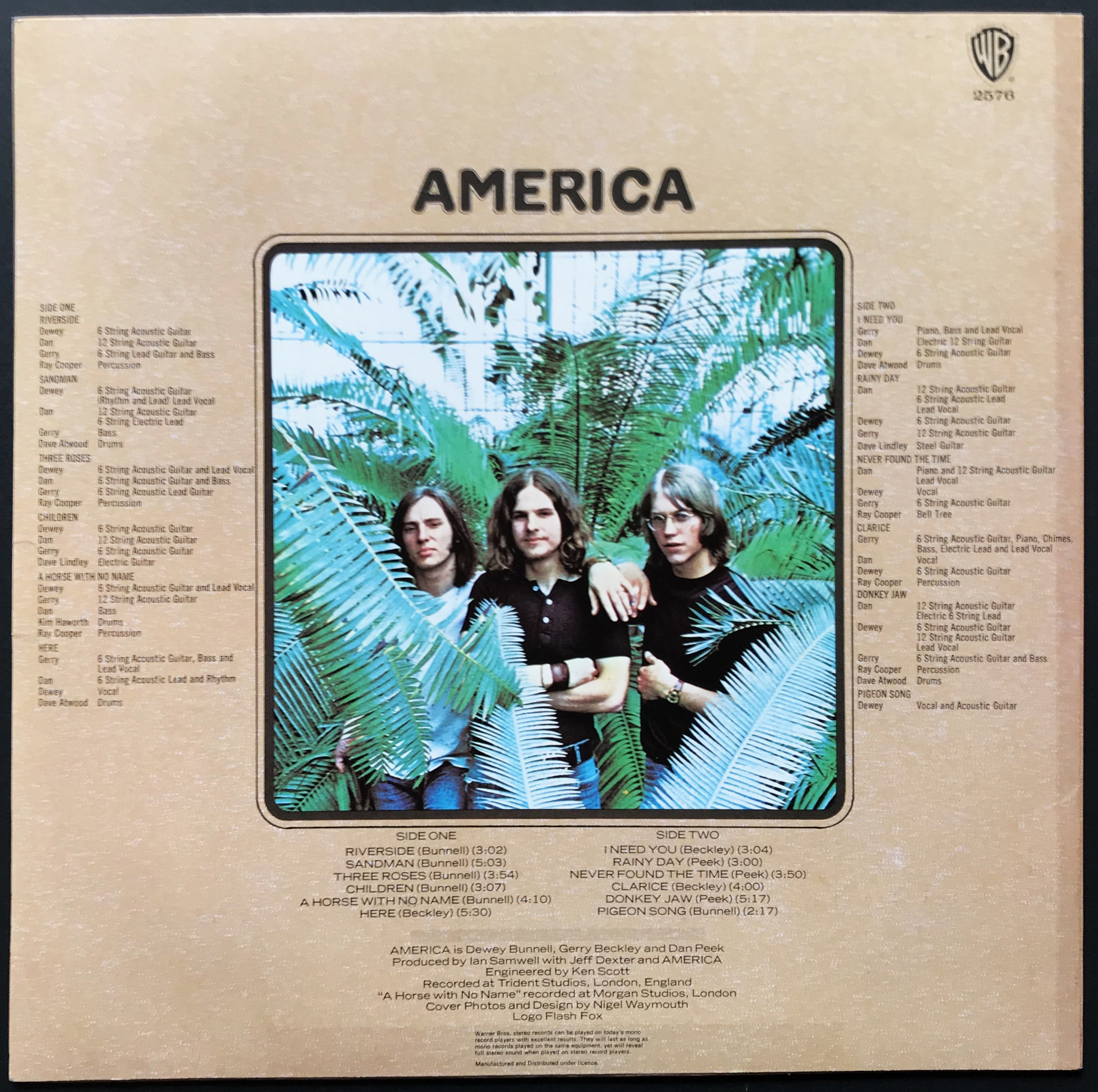 1972 American Product with Green Warner Bros. Label