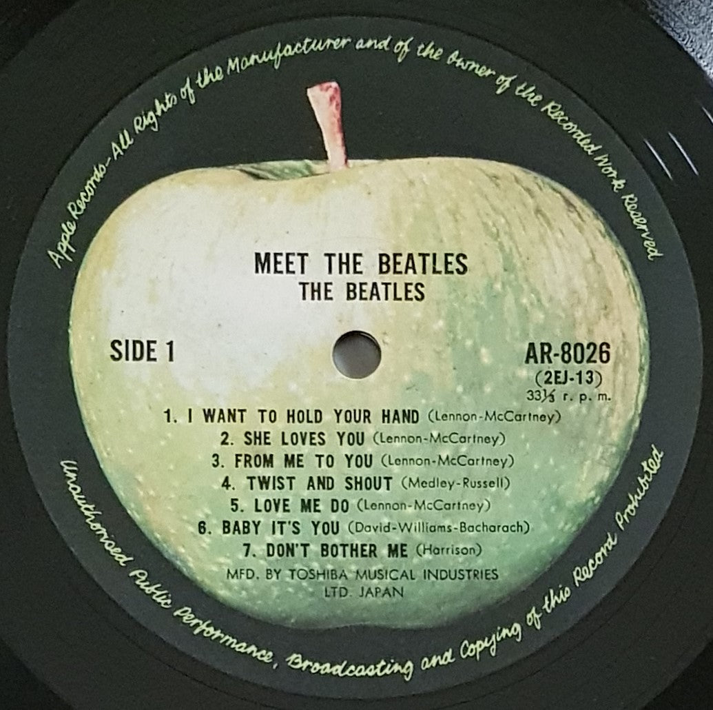 1973 Apple AR - 8026: The Beatles' 'Meet The Beatles!' Album with Foxing Issue