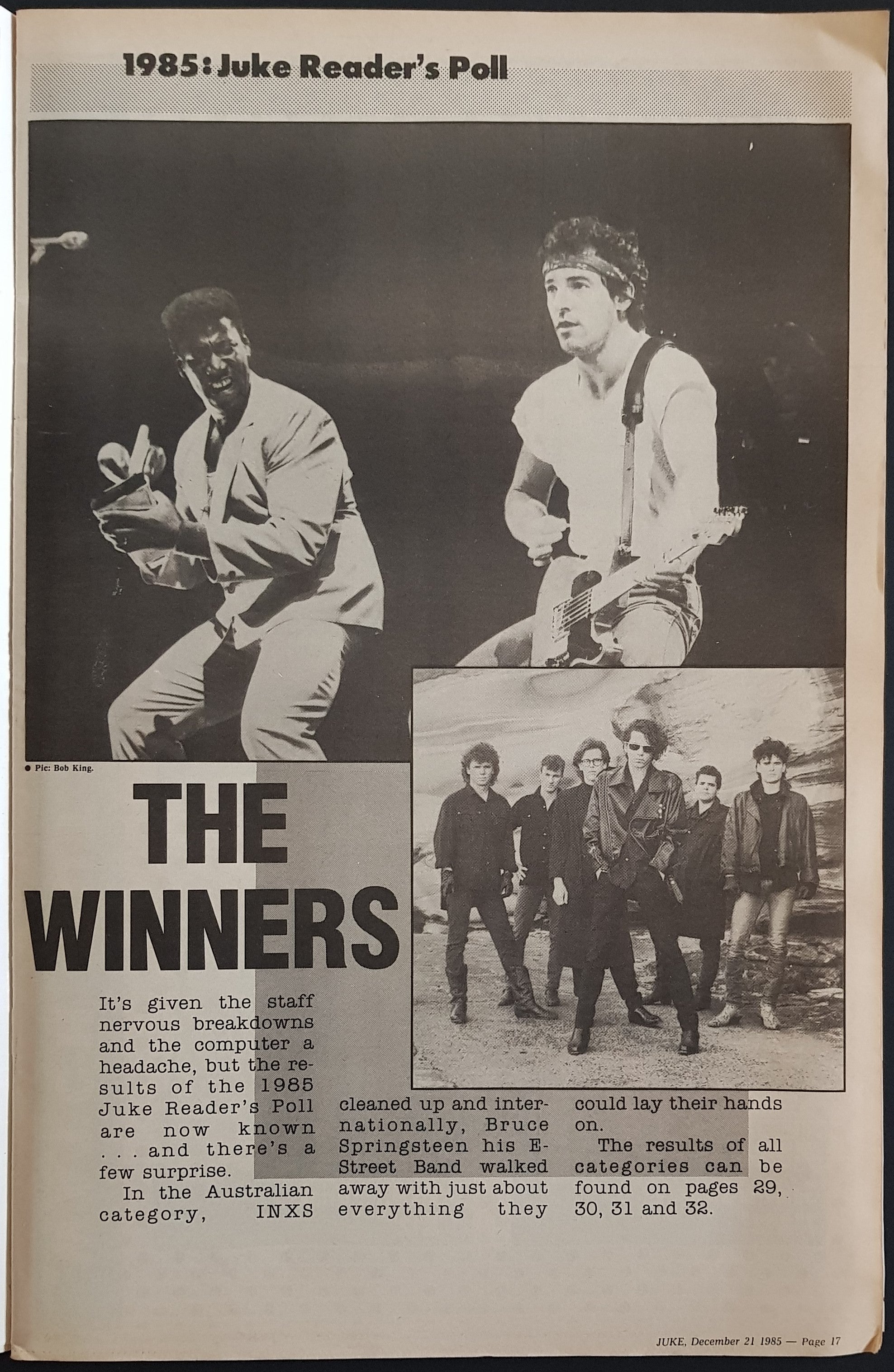 Bruce Springsteen Juke - December 21, 1985, Issue No. 556 Collectible