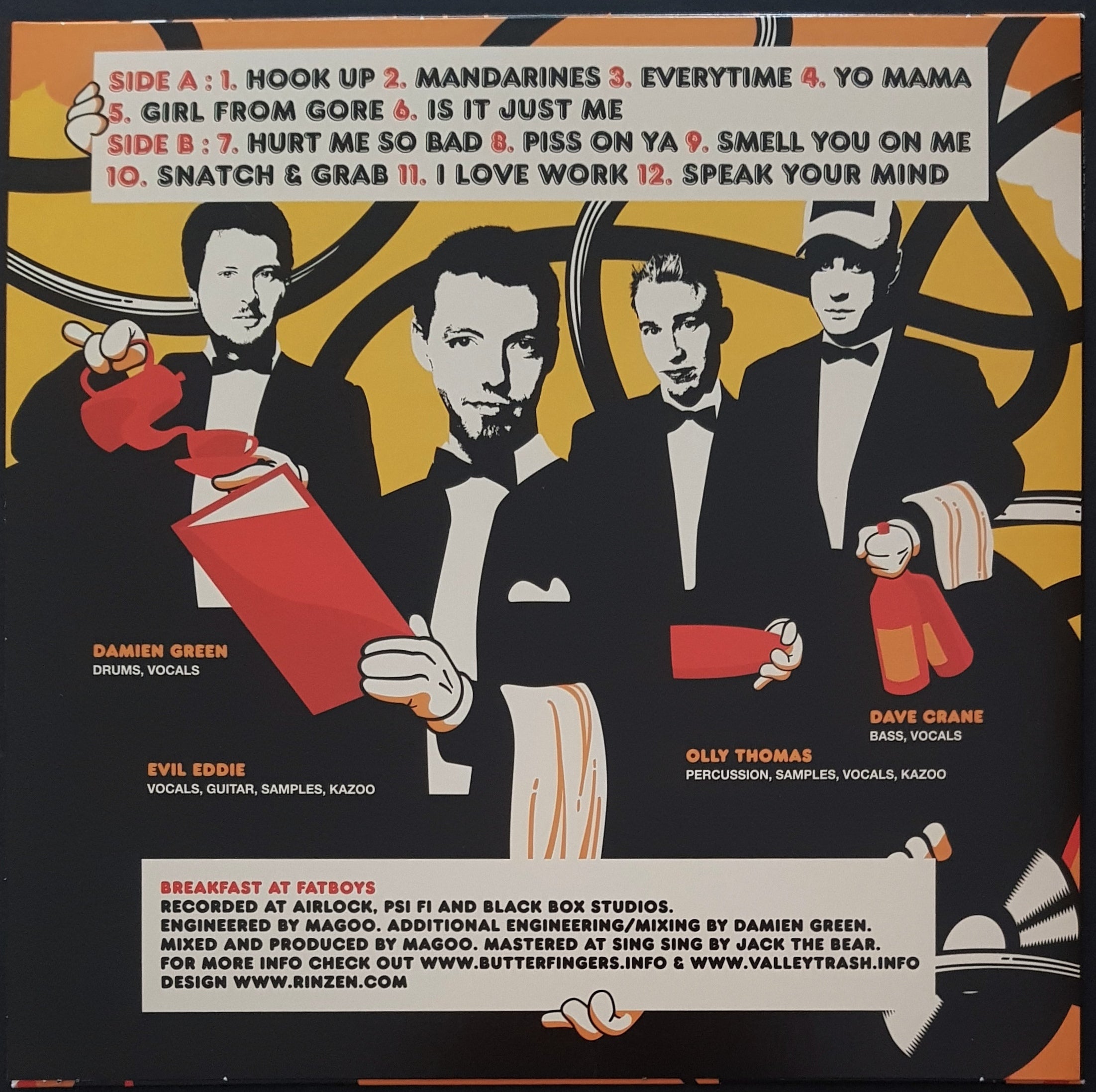 Butterfingers - Fatboys' Breakfast Vinyl Album