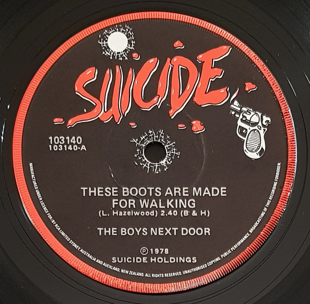 1978 Boys Next Door - Authentic 'These Boots Are Made For Walking' Record