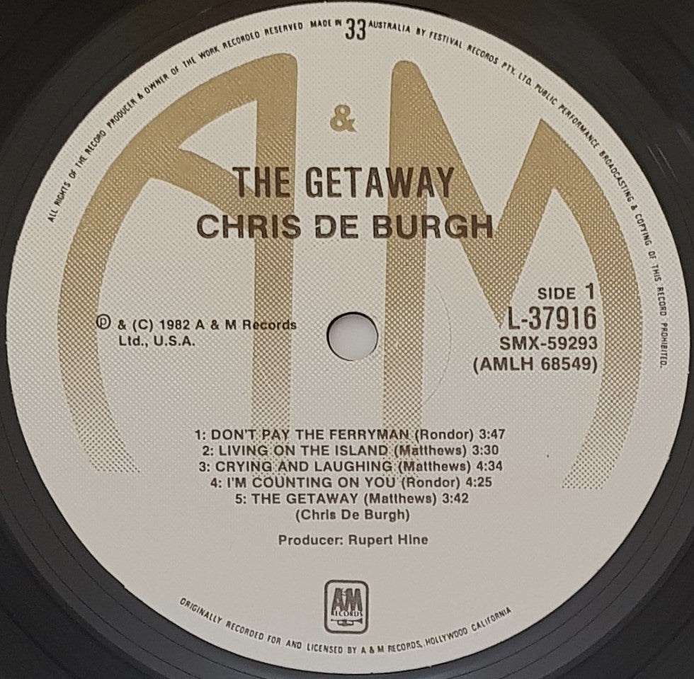 Chris De Burgh's Classic Album - The Getaway (1982 Release)