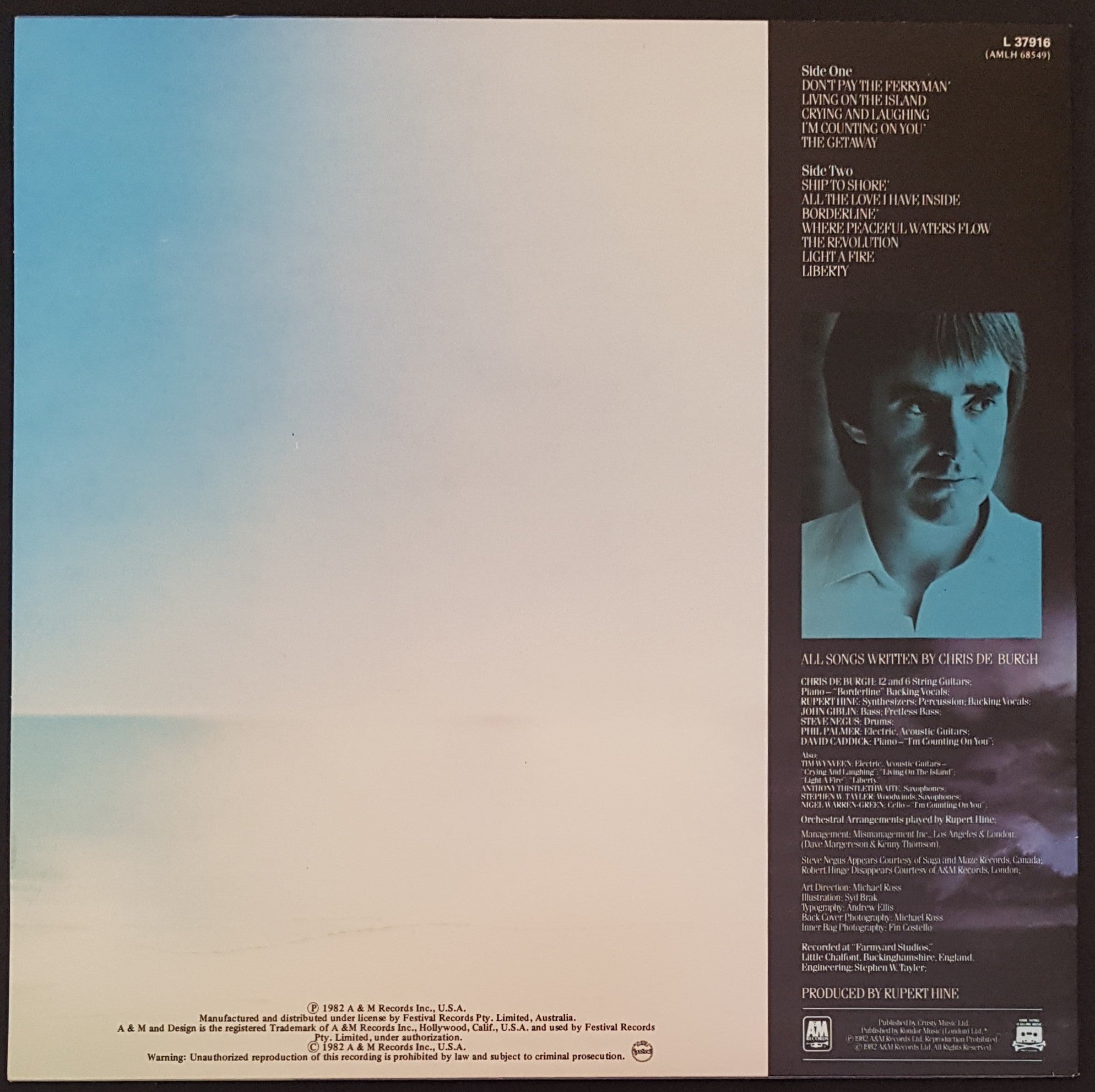 Chris De Burgh's Classic Album - The Getaway (1982 Release)