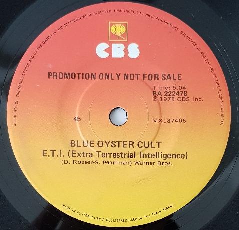 Rare Early Blue Oyster Cult 45 - We Gotta Get Out Of This Place