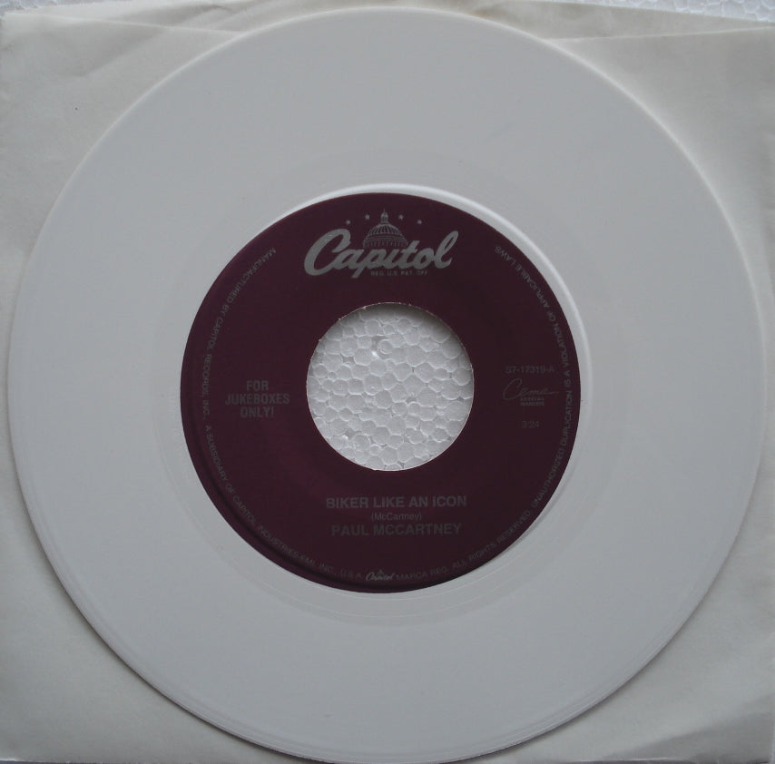 Paul McCartney's Beatles - Iconic Biker Style White Vinyl Record