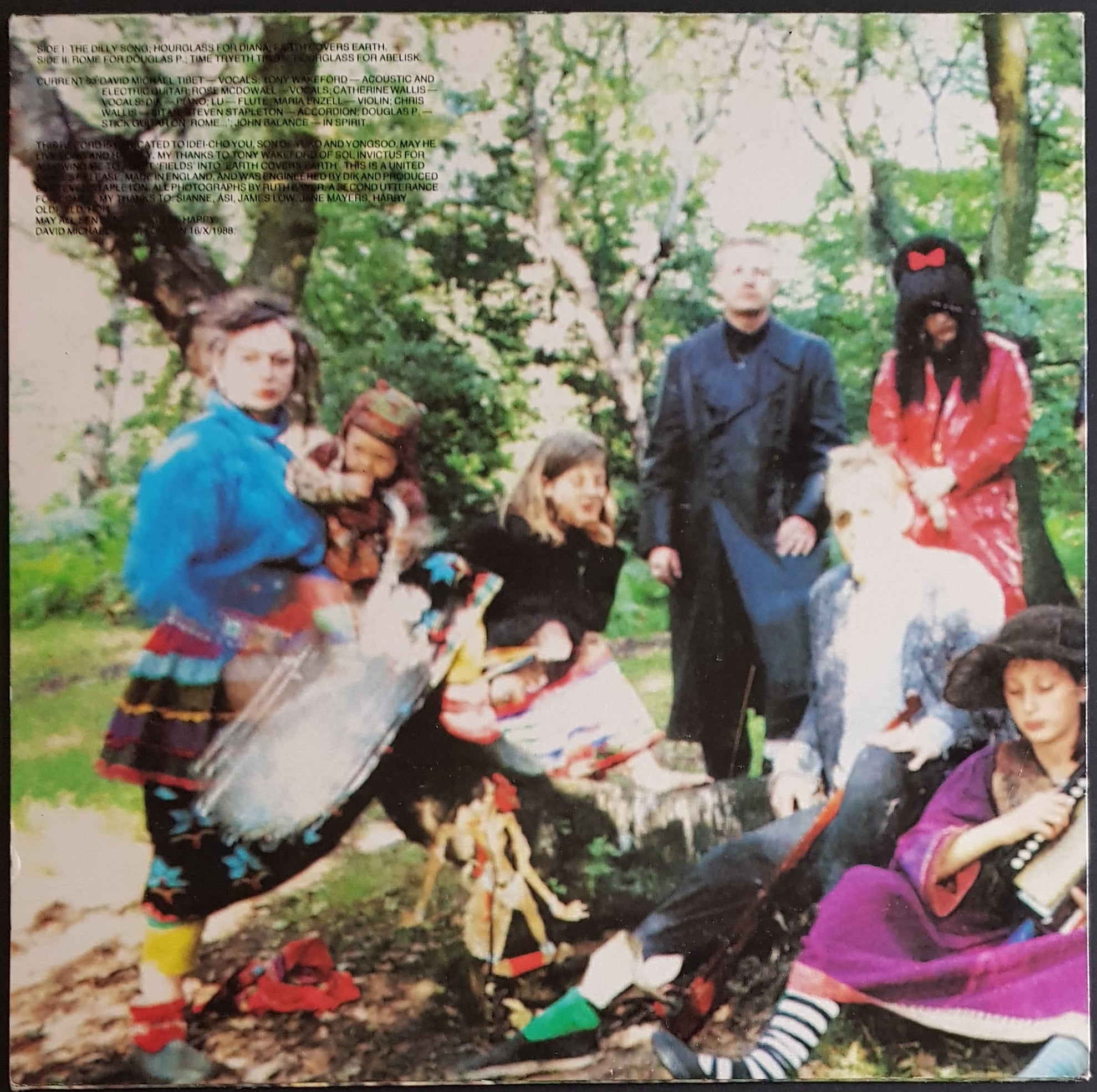 Current 93's 1988 Vinyl - Earth Covers Earth