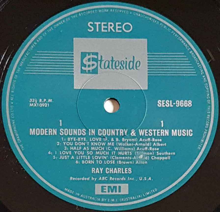 Charles and Ray's Classic Modern Sounds in Country And Western Music Album