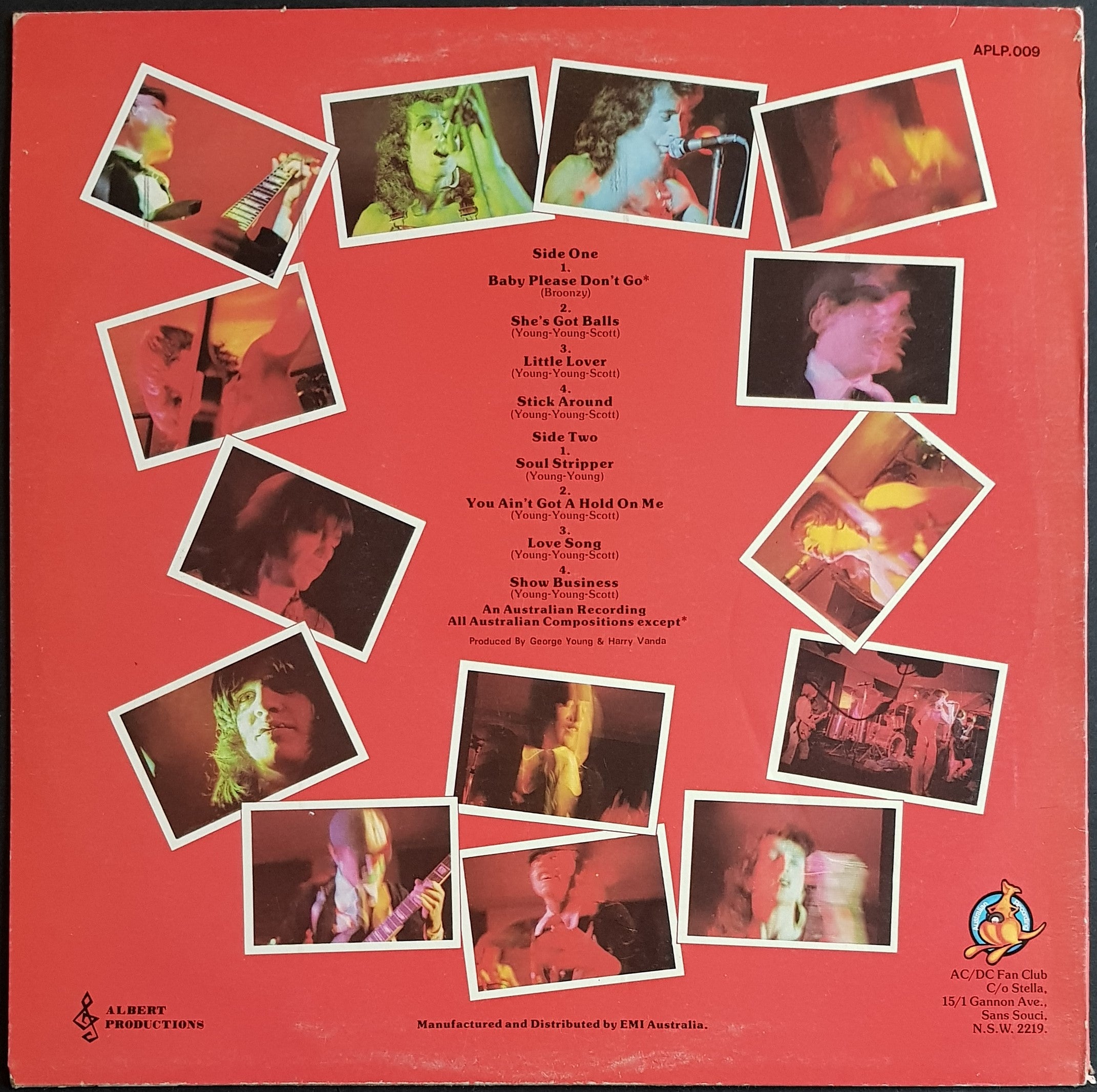 AC/DC's High Voltage Album - 1981 Red Label with Yellow Border