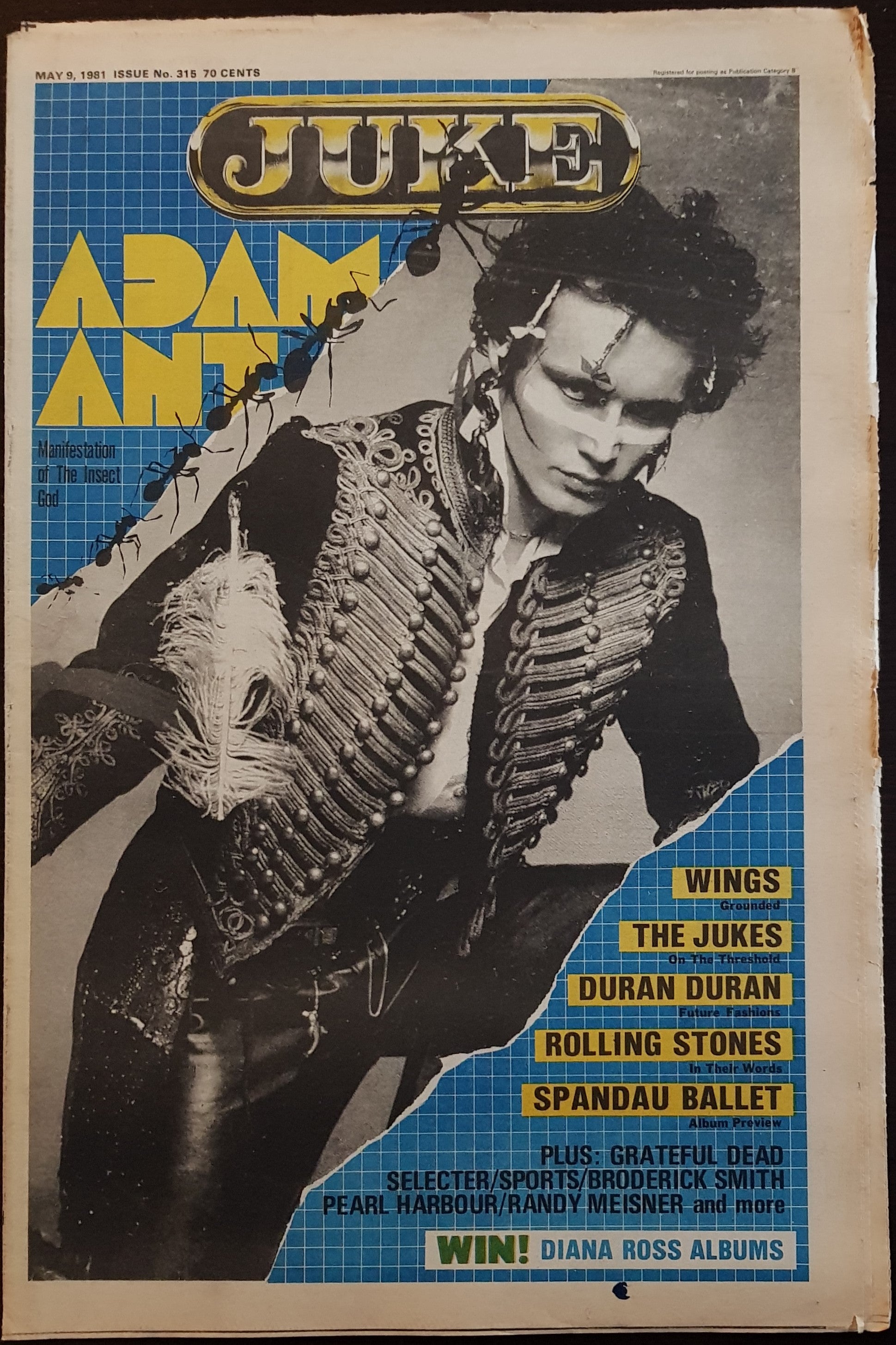 Adam & The Ants - Music Magazine Issue No.315, Dated May 9, 1981