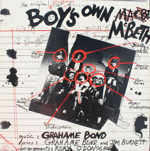 Aunty Jack (Grahame Bond) - Boy's Own Macbeth, A Music Release from DUNSINANE Records