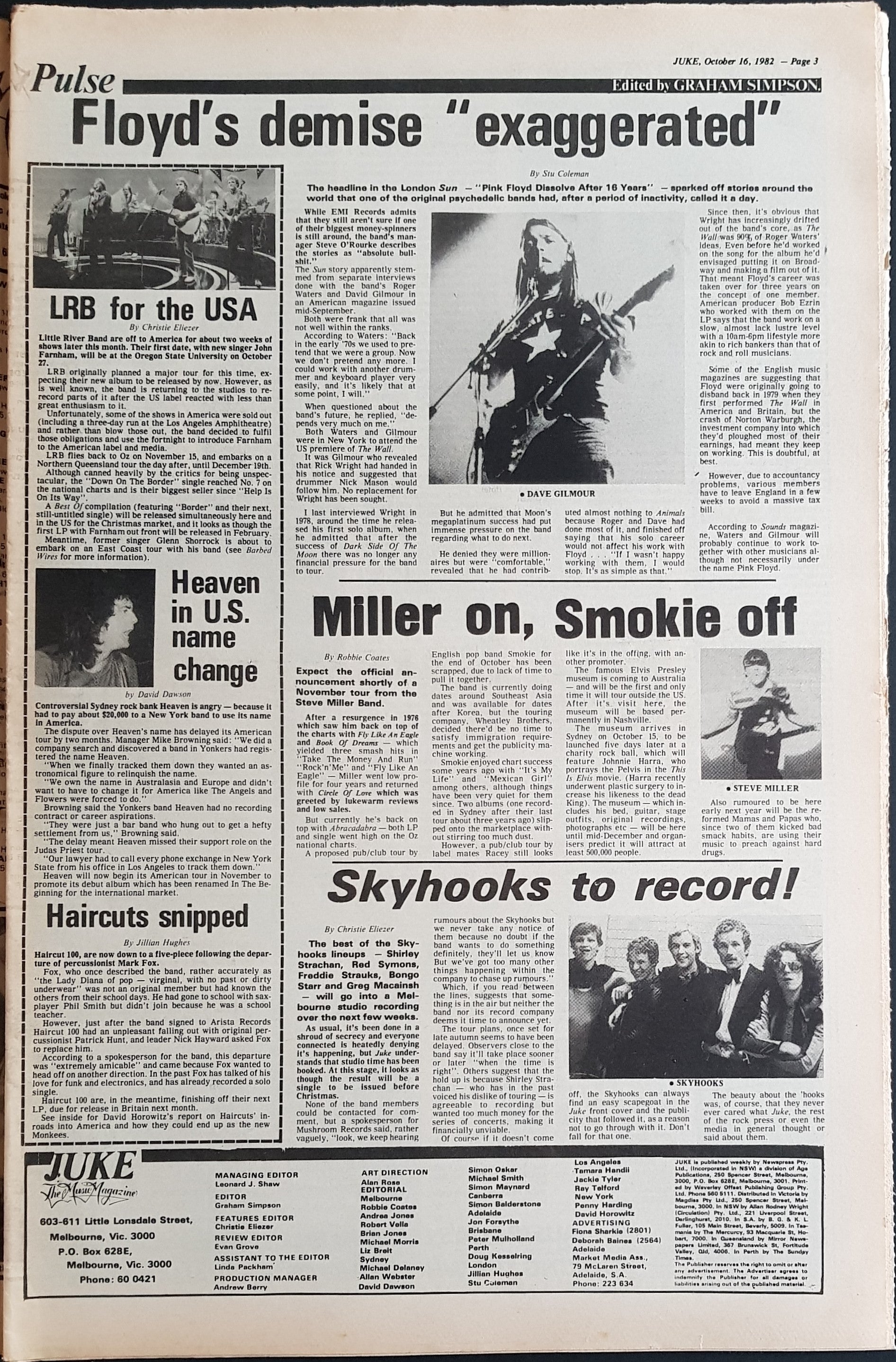 Duran Duran Magazine - October 16, 1982, Issue No. 390 with Simon Cover and Article