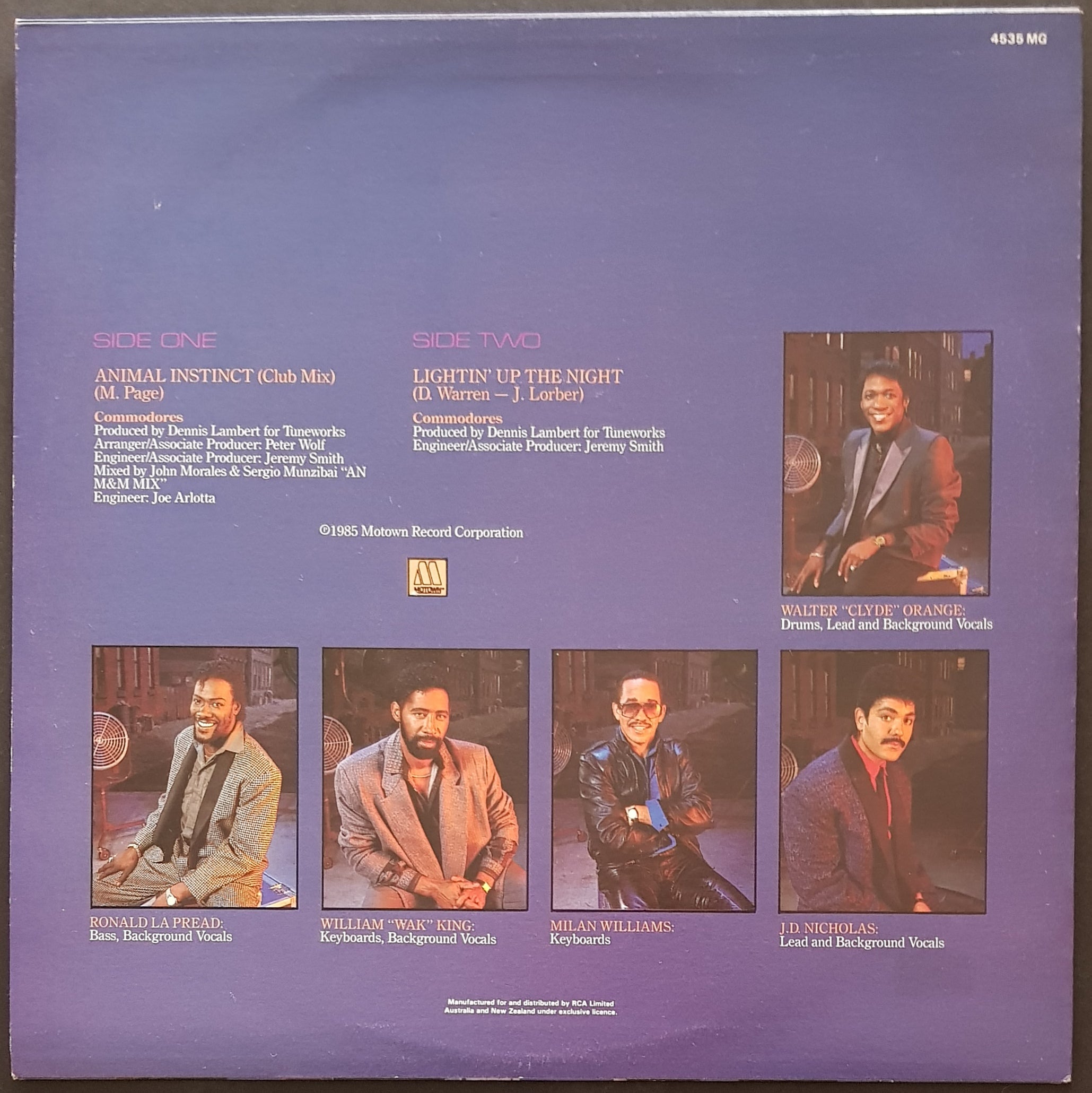 Commodores - Animal Instinct Music Album