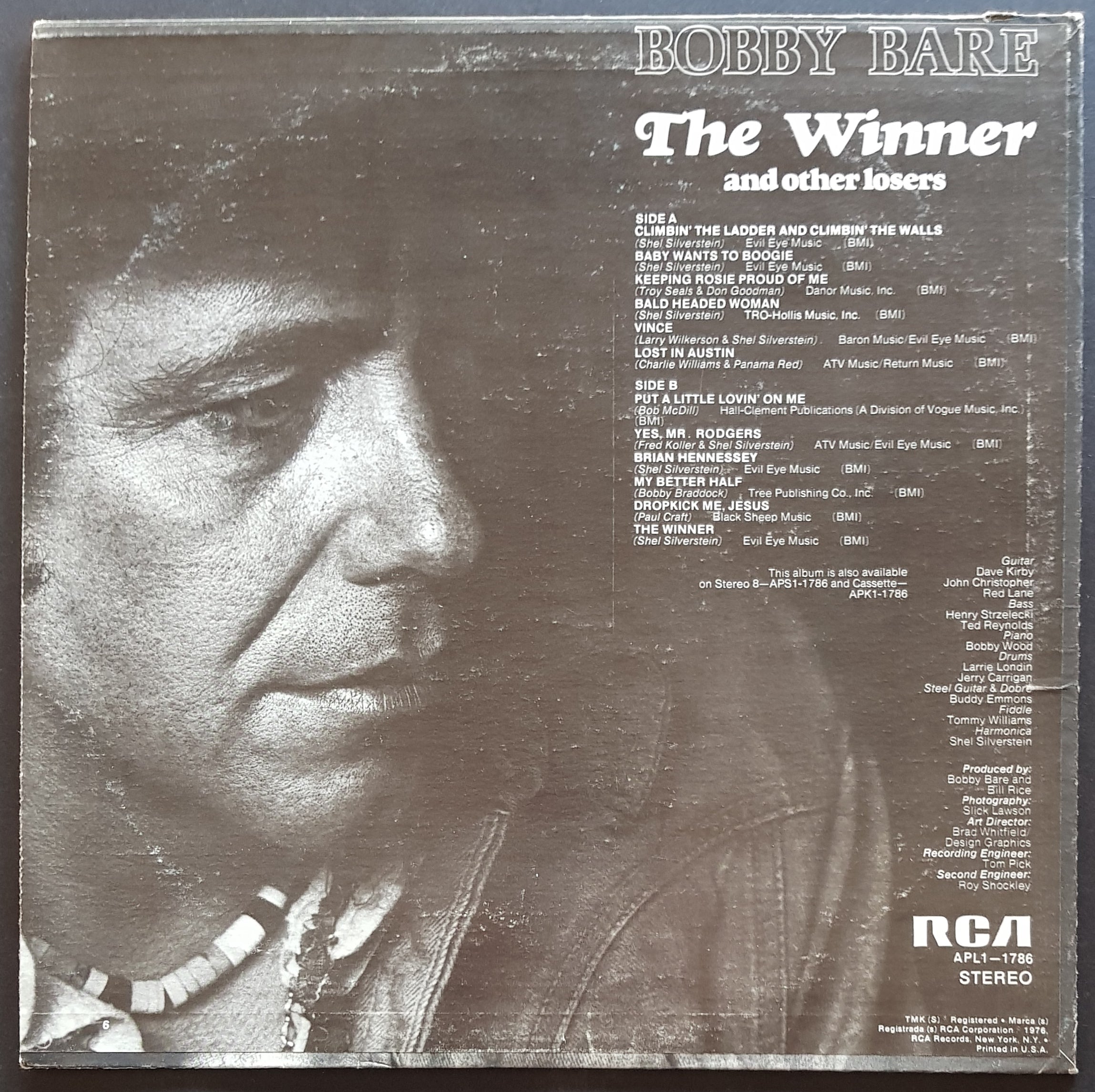 Bobby Bare - The Winner And Other Losers - A Classic Vinyl Record