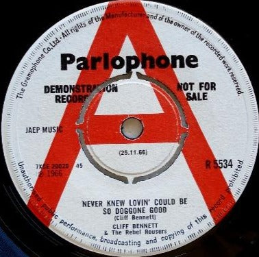 Cliff Bennett and The Rebel Rousers - A Fantastic Song Titled 'Never Knew Lovin' Could Be So Doggone Good'