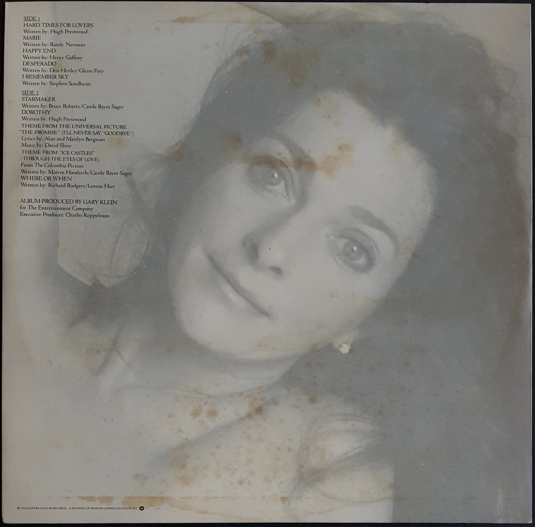 Judy Collins - Hard Times For Lovers, 1979 Elektra Record