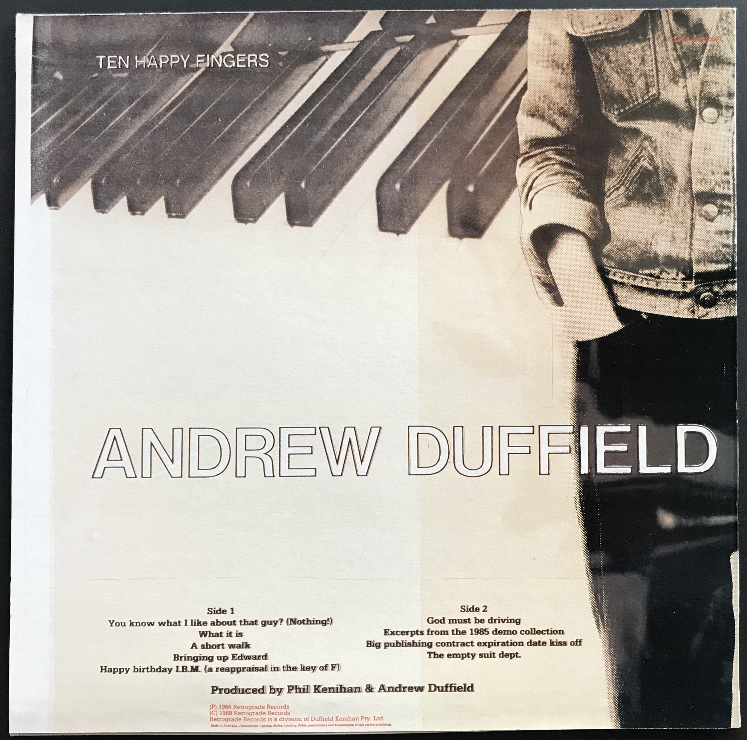 Andrew Duffield's Rare LP - Ten Happy Fingers from 1986