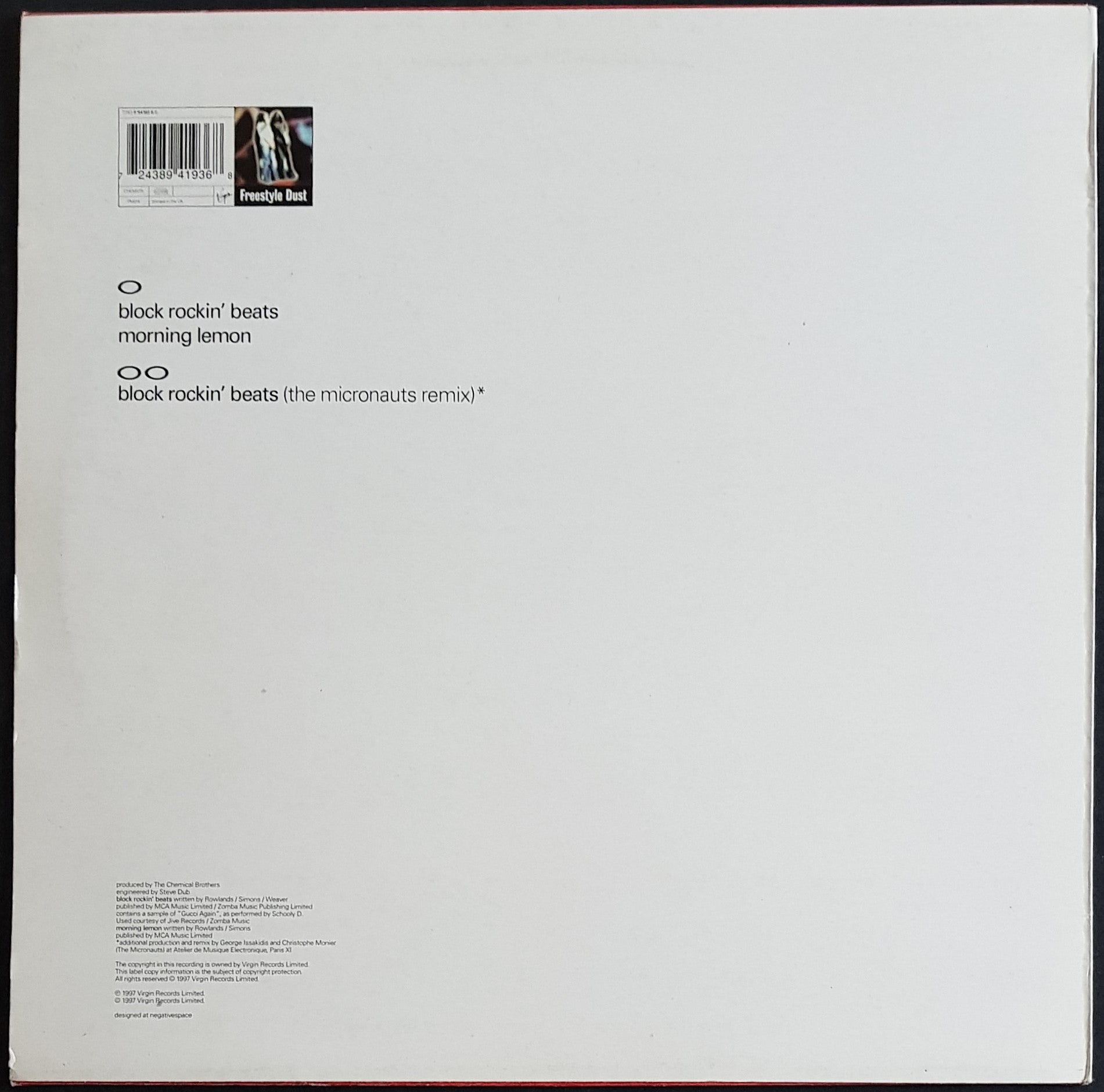 The Chemical Brothers' Iconic Block Rockin' Beats Music Album