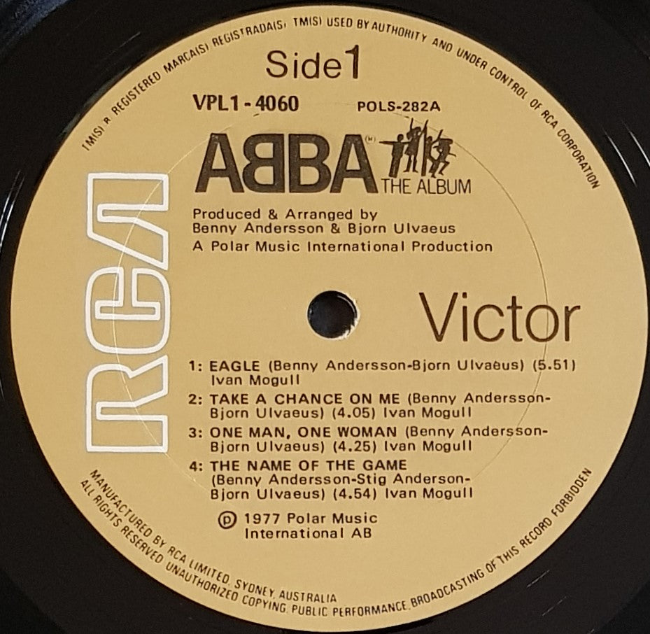 1977 RCA Victor Abba - The Album with Inner Sleeve