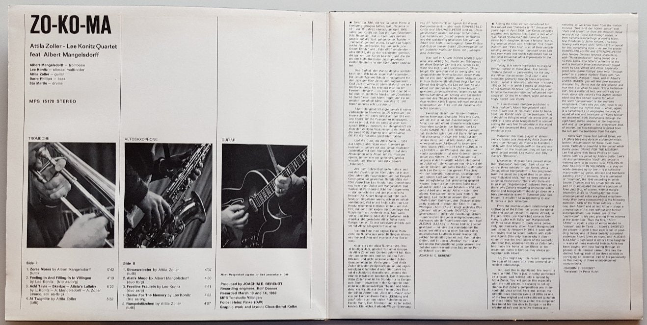 Attila Zoller's Zo - Ko - Ma: A Musical Gem from 1968