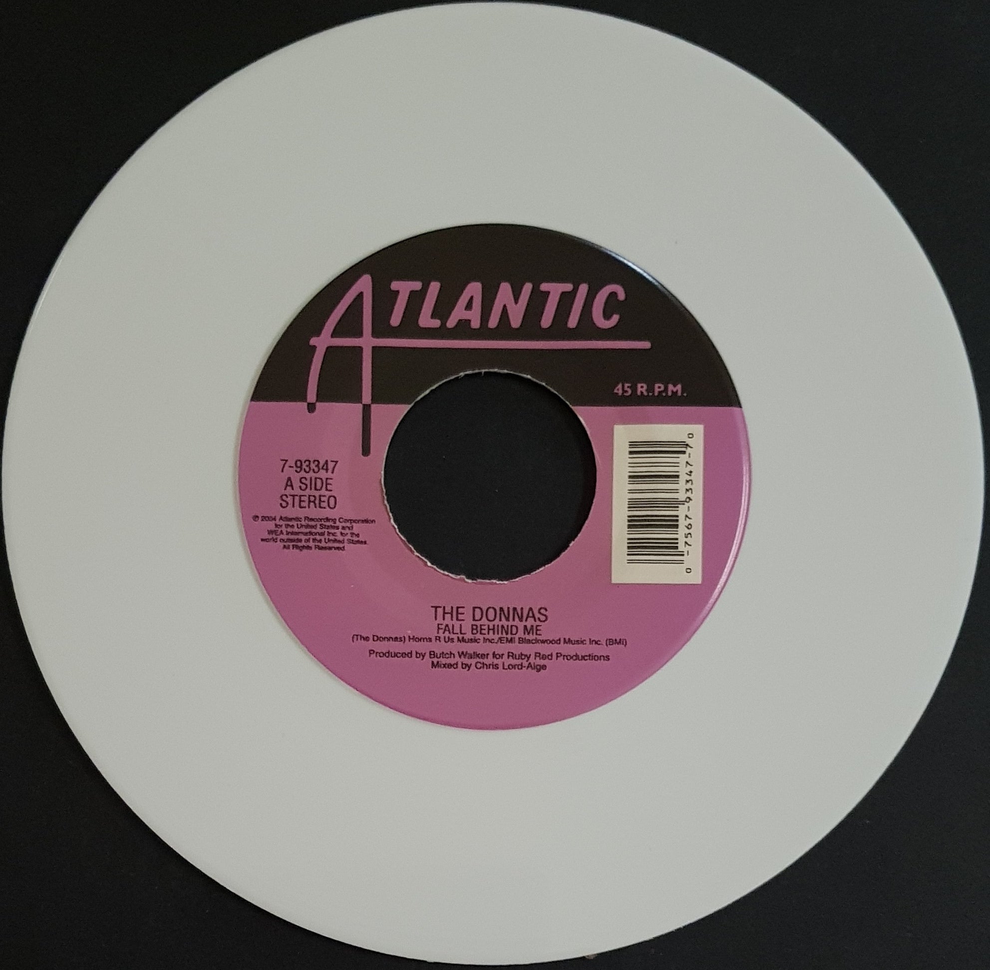 Donnas' Vinyl Record - Fall Behind Me