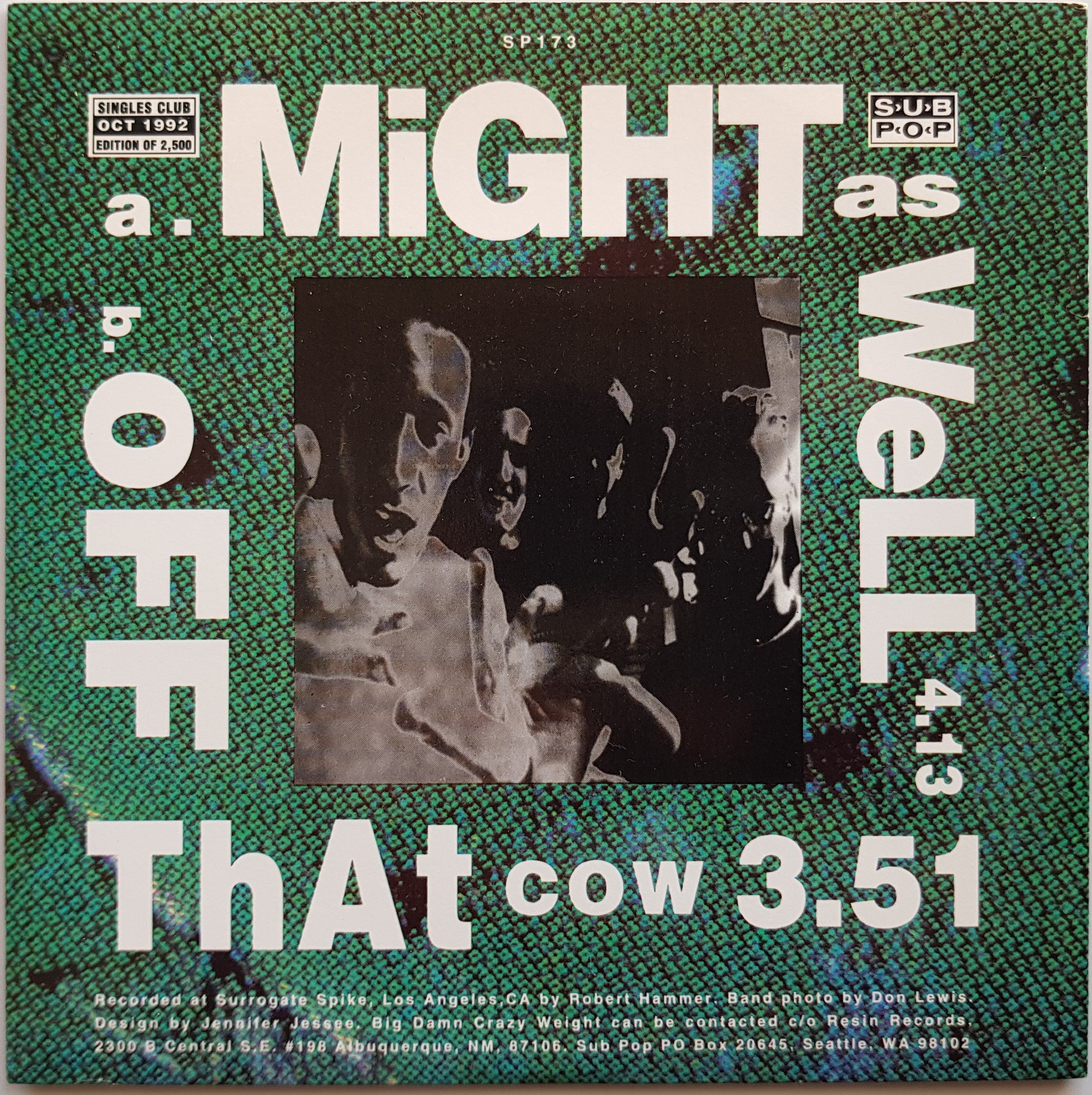 Big Damn Crazyweight - Might As Well, A Must - Have Vinyl in 1992