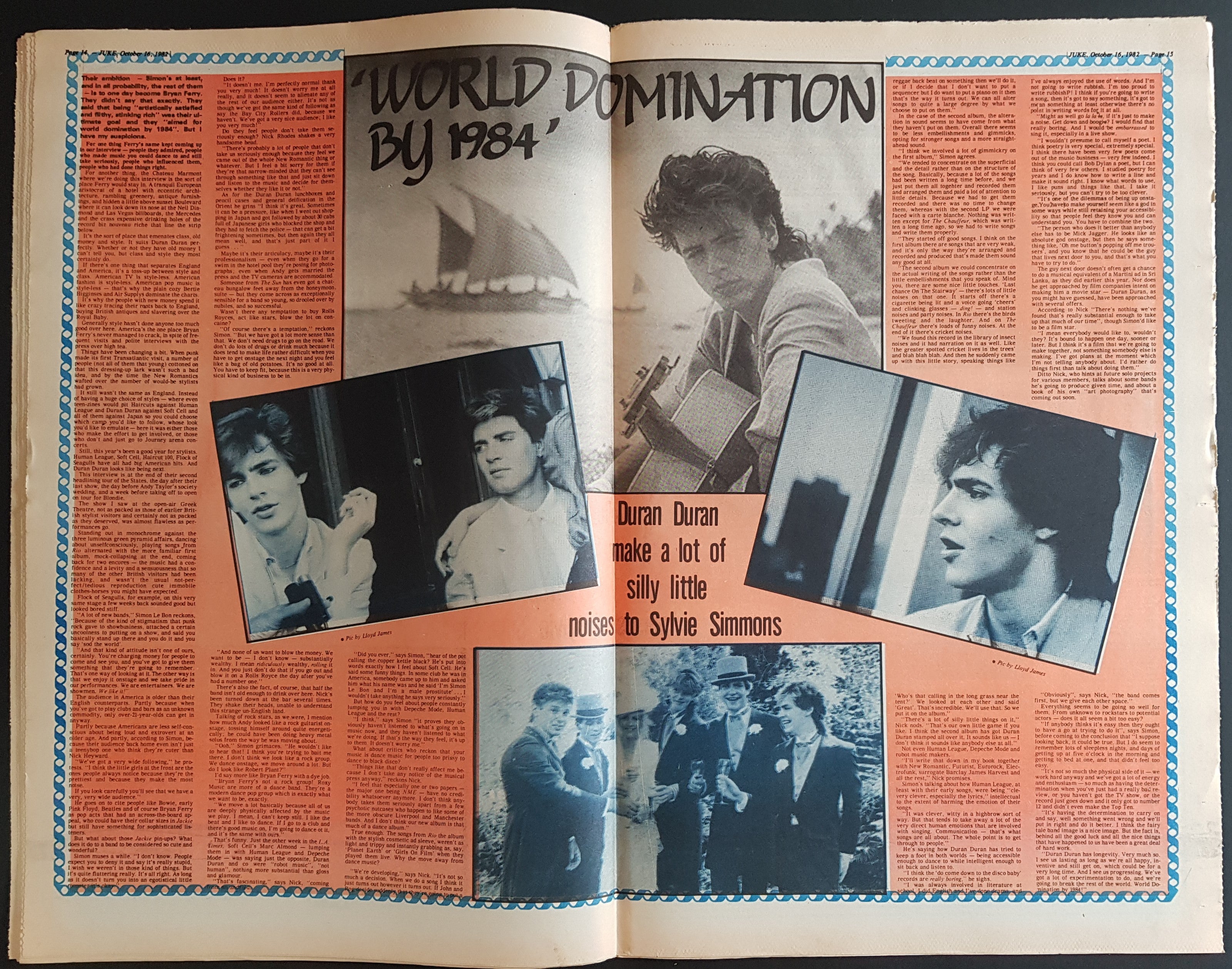 Duran Duran Magazine - October 16, 1982, Issue No. 390 with Simon Cover and Article
