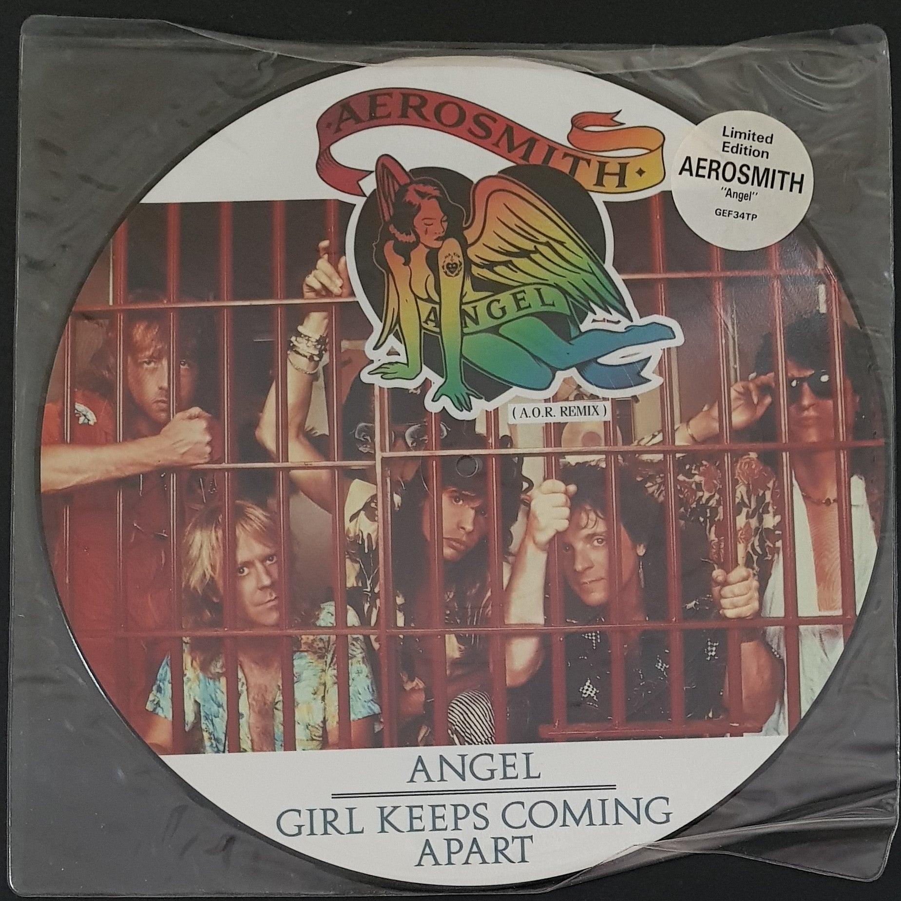 Aerosmith's Music Album - Angel Vinyl Record